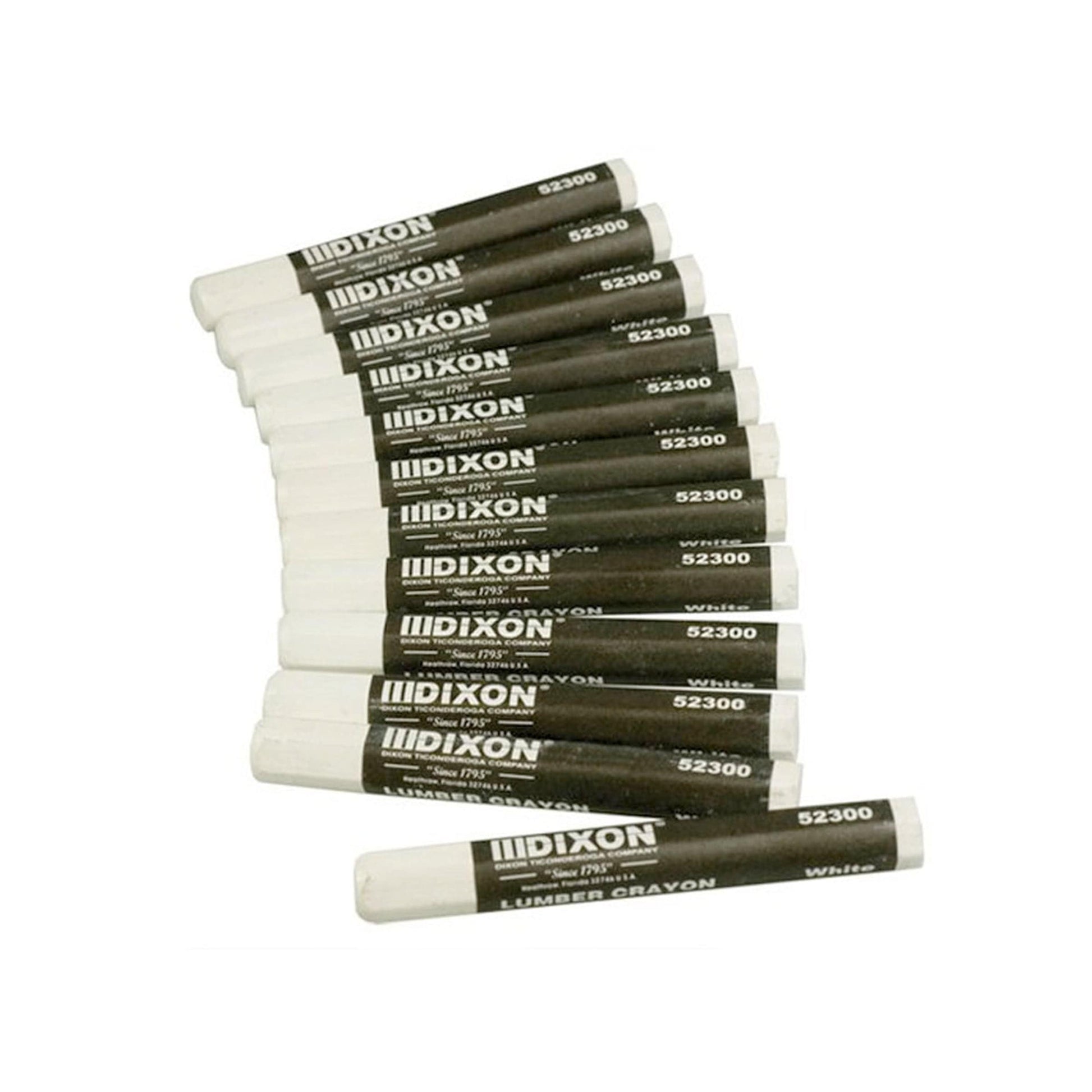 Dixon Lumber Crayon White Pack of 12 alt 0