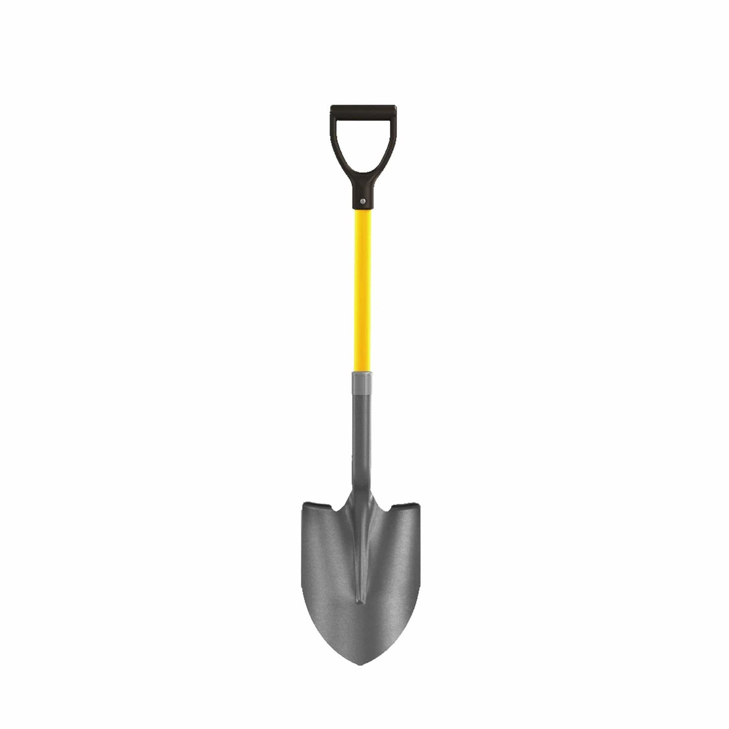 Round Point Closed Back Shovel Industrial Grade with 27" Fiberglass Handle alt 0