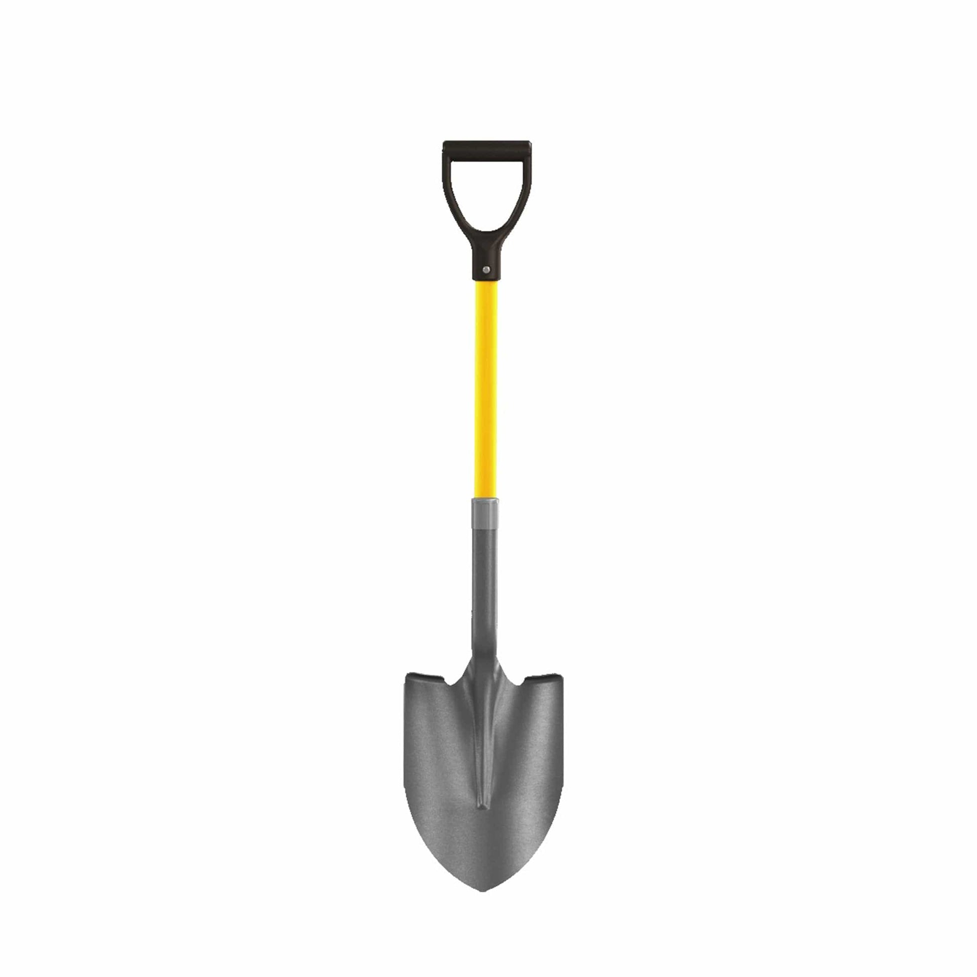 Round Point Closed Back Shovel Industrial Grade with 27" Fiberglass Handle alt 0