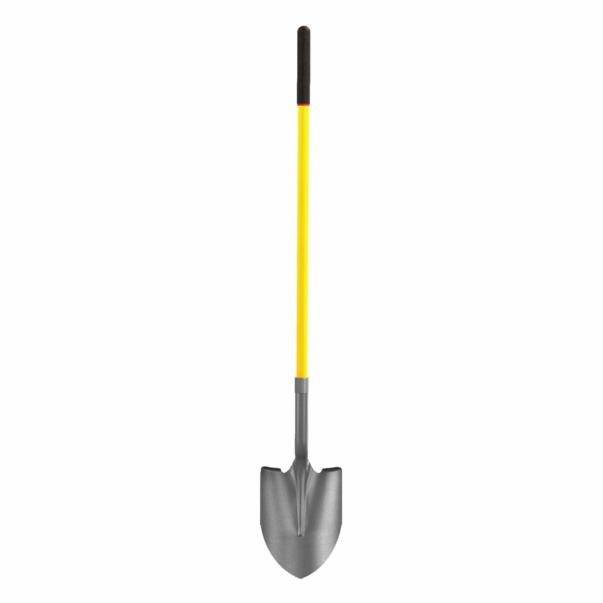 Round Point Closed Back Shovel Industrial Grade with 48" Fiberglass Handle alt 0