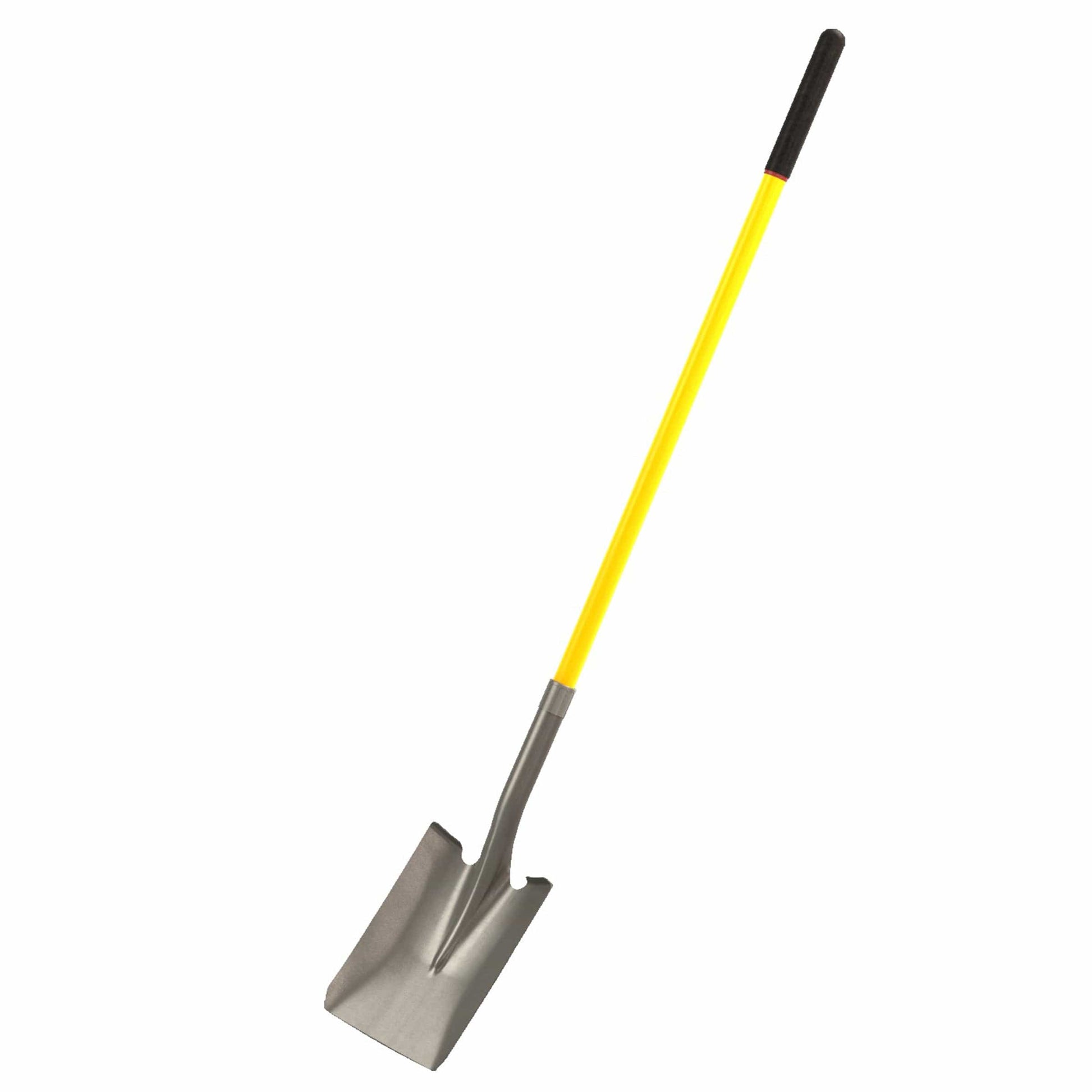 Square Point Closed Back Shovel Industrial Grade with 48" Fiberglass Handle alt 0