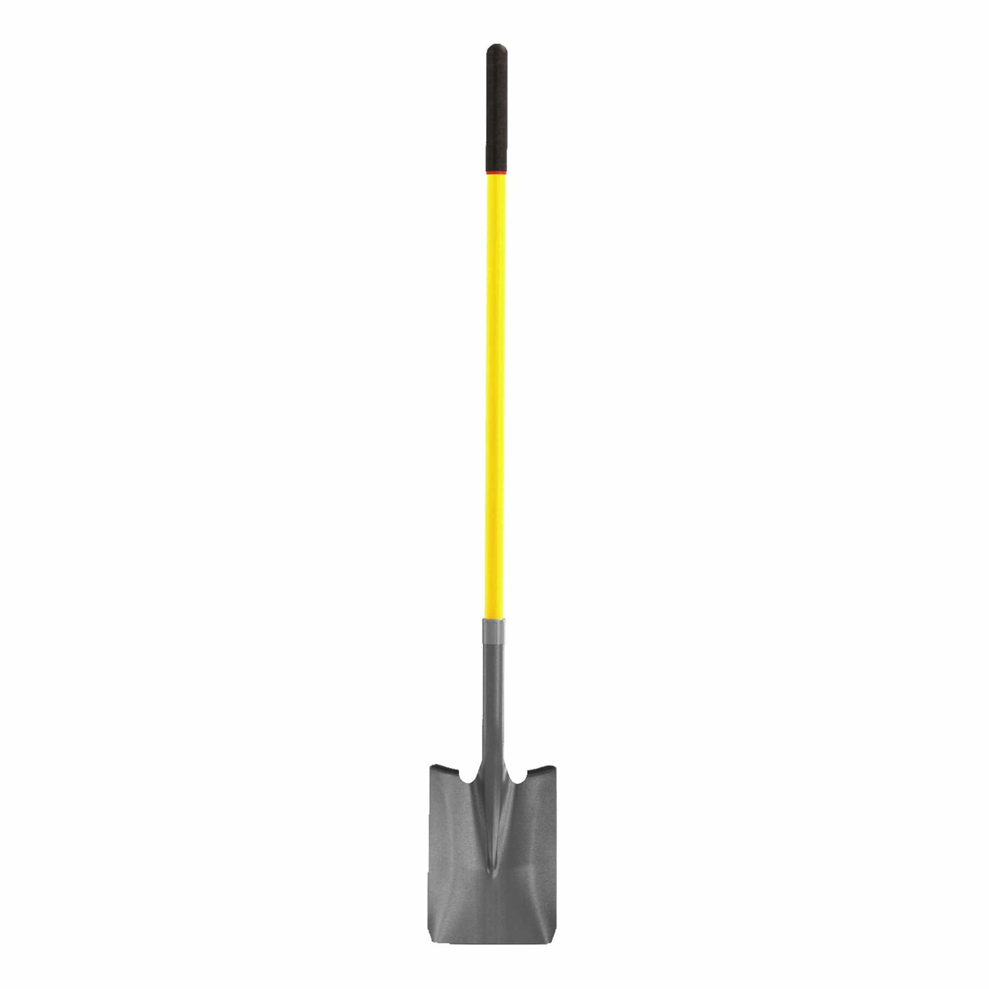 Square Point Closed Back Shovel Industrial Grade with 48" Fiberglass Handle alt 0