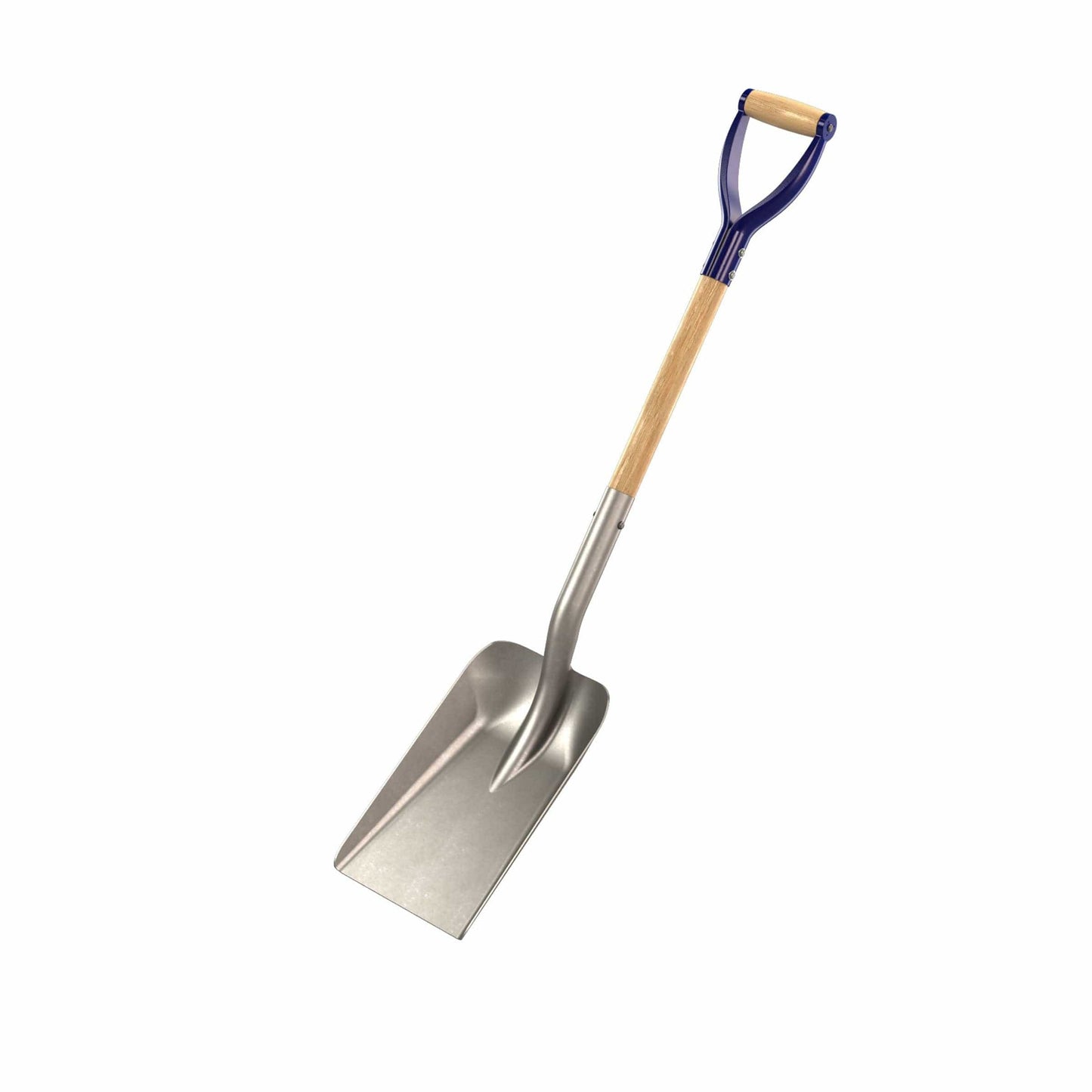 Scoop Shovel Heavy Gauge Aluminum 11" X 14" with 27" Wood Handle alt 0