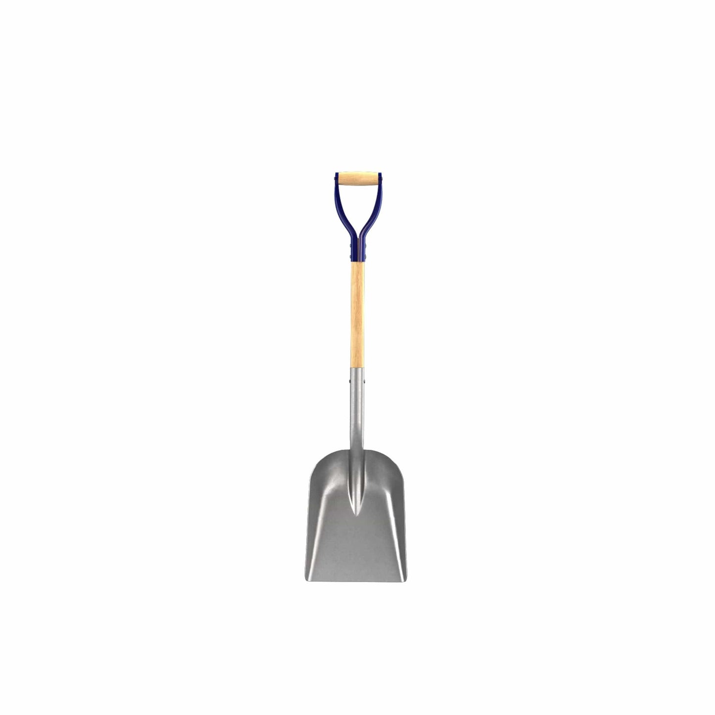 Scoop Shovel Heavy Gauge Aluminum 11" X 14" with 27" Wood Handle alt 0