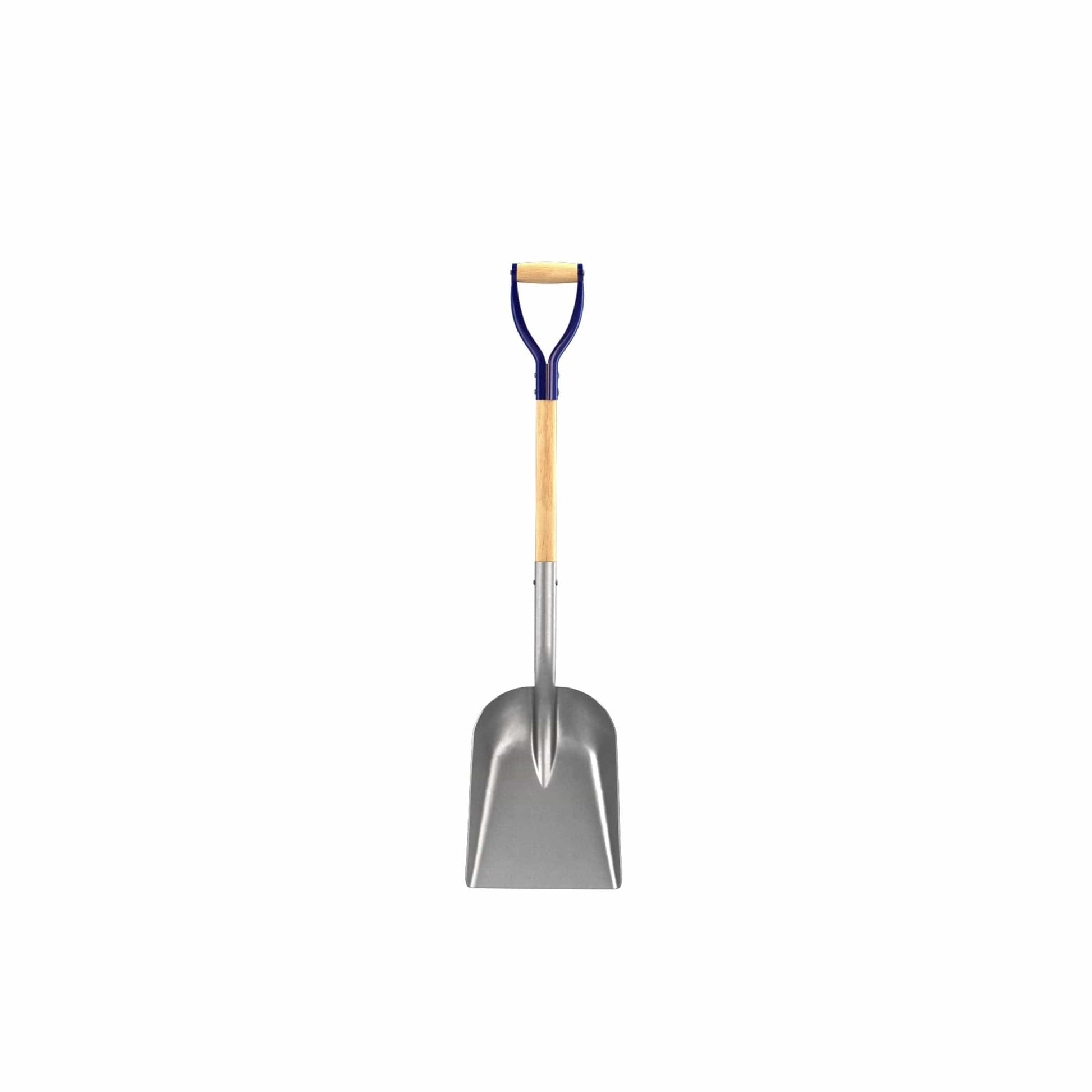 Scoop Shovel Heavy Gauge Aluminum 11" X 14" with 27" Wood Handle alt 0