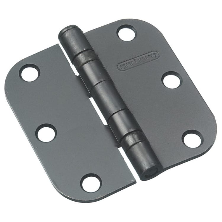 3" (76 mm) Full Mortise Ball Bearing Butt Hinge with 5/8" R alt 0