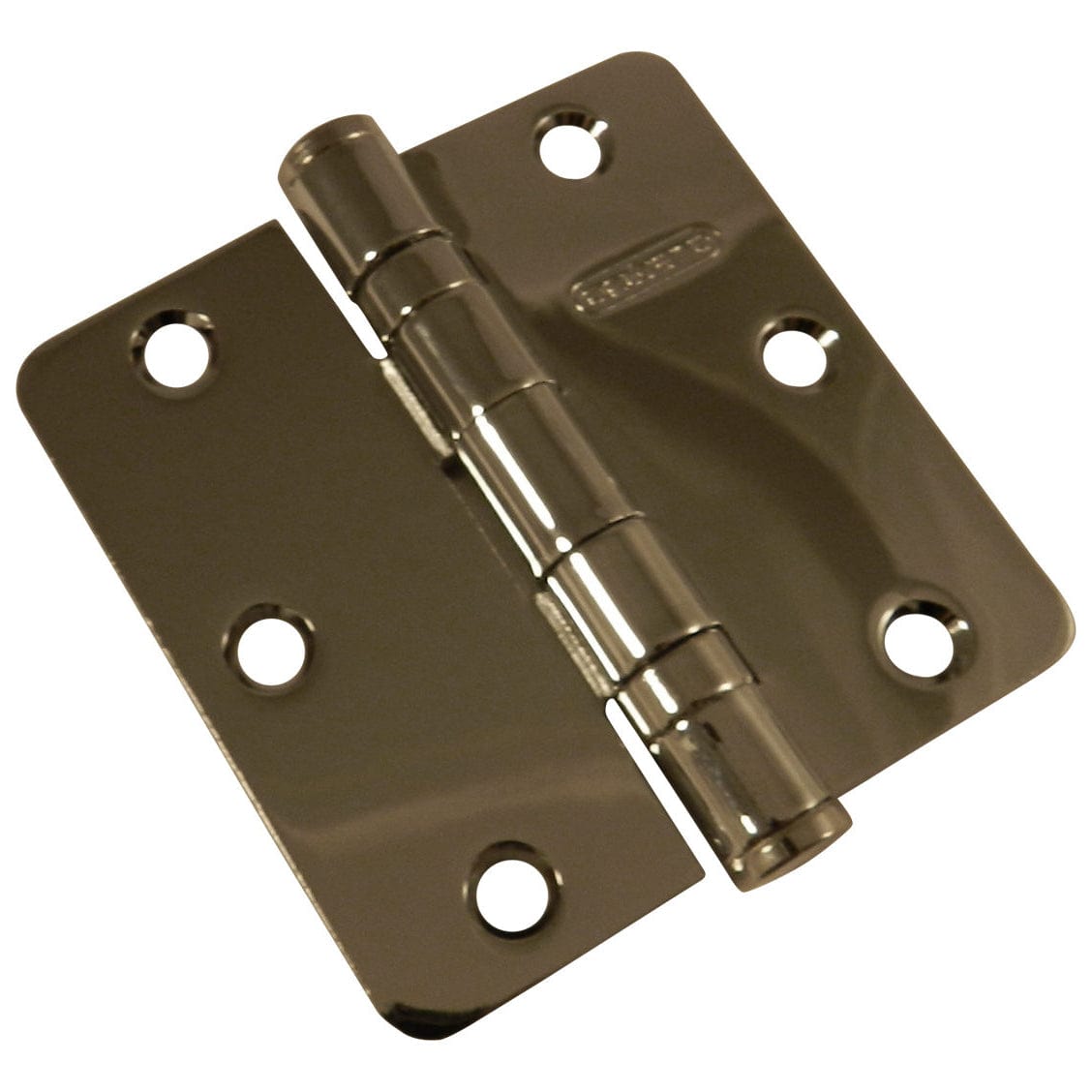 3-1/2" (89 mm) Full Mortise Ball Bearing Butt Hinge 1/4" Rad alt 0