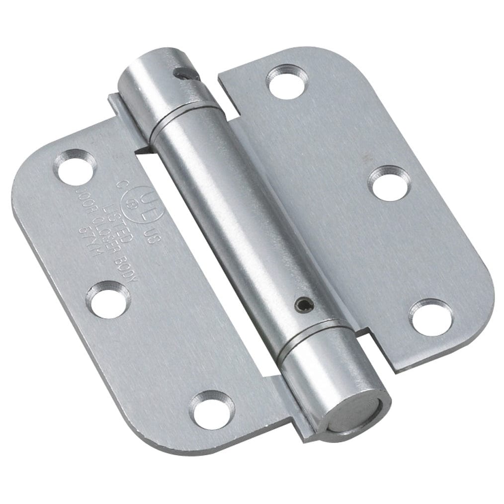 3-1/2" Full Mortise Adjustable Spring Hinge Stainless Steel alt 0