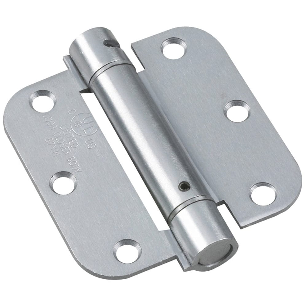 3-1/2" Full Mortise Adjustable Spring Hinge Stainless Steel alt 0