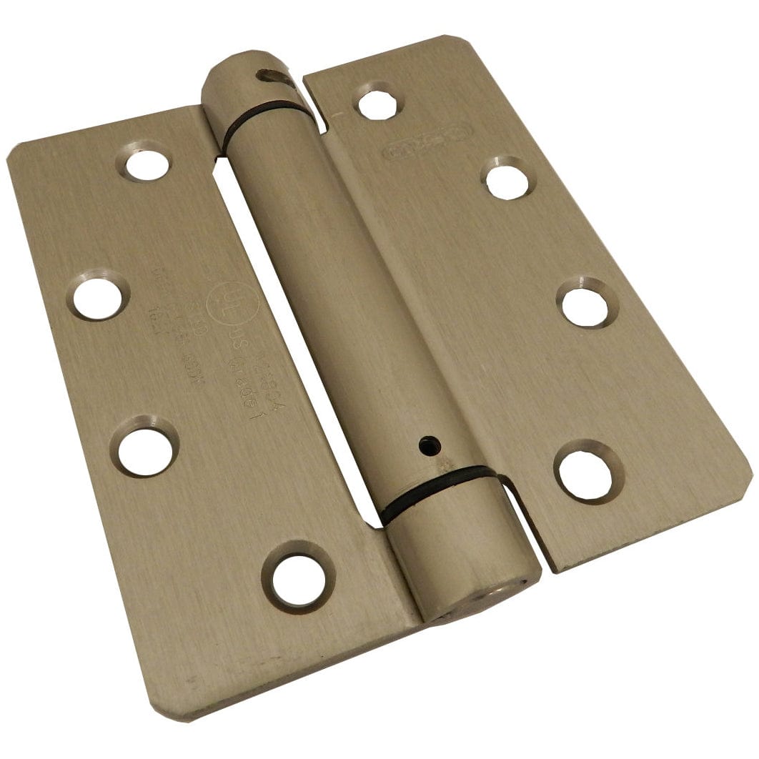 4-1/2" Full Mortise Adjustable Spring Hinge Brushed Nickel 1 alt 0