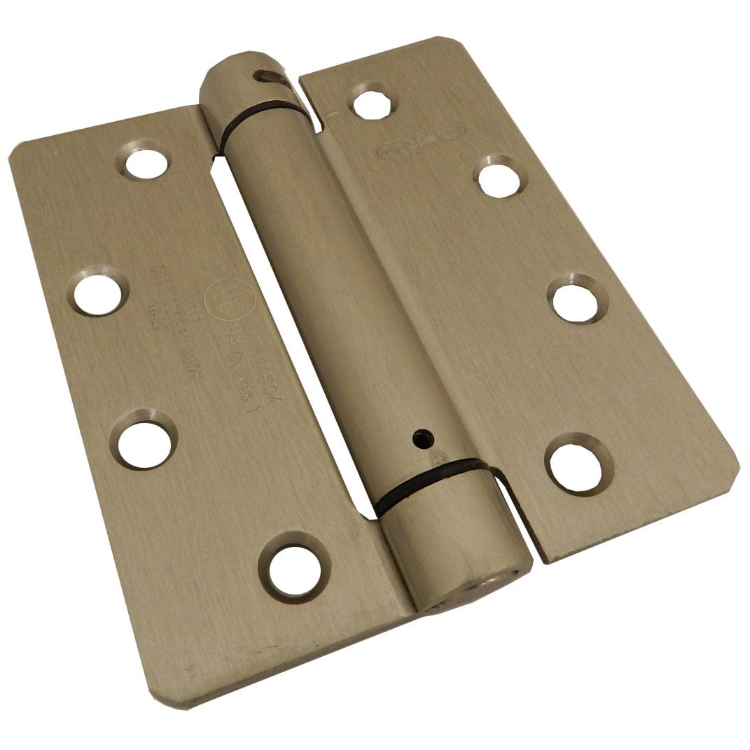 4-1/2" Full Mortise Adjustable Spring Hinge Stainless Steel alt 0