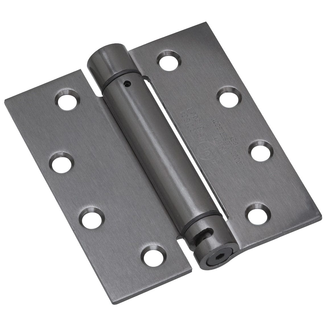 4-1/2" Full Mortise Adjustable Spring Hinge Antique Nickel alt 0