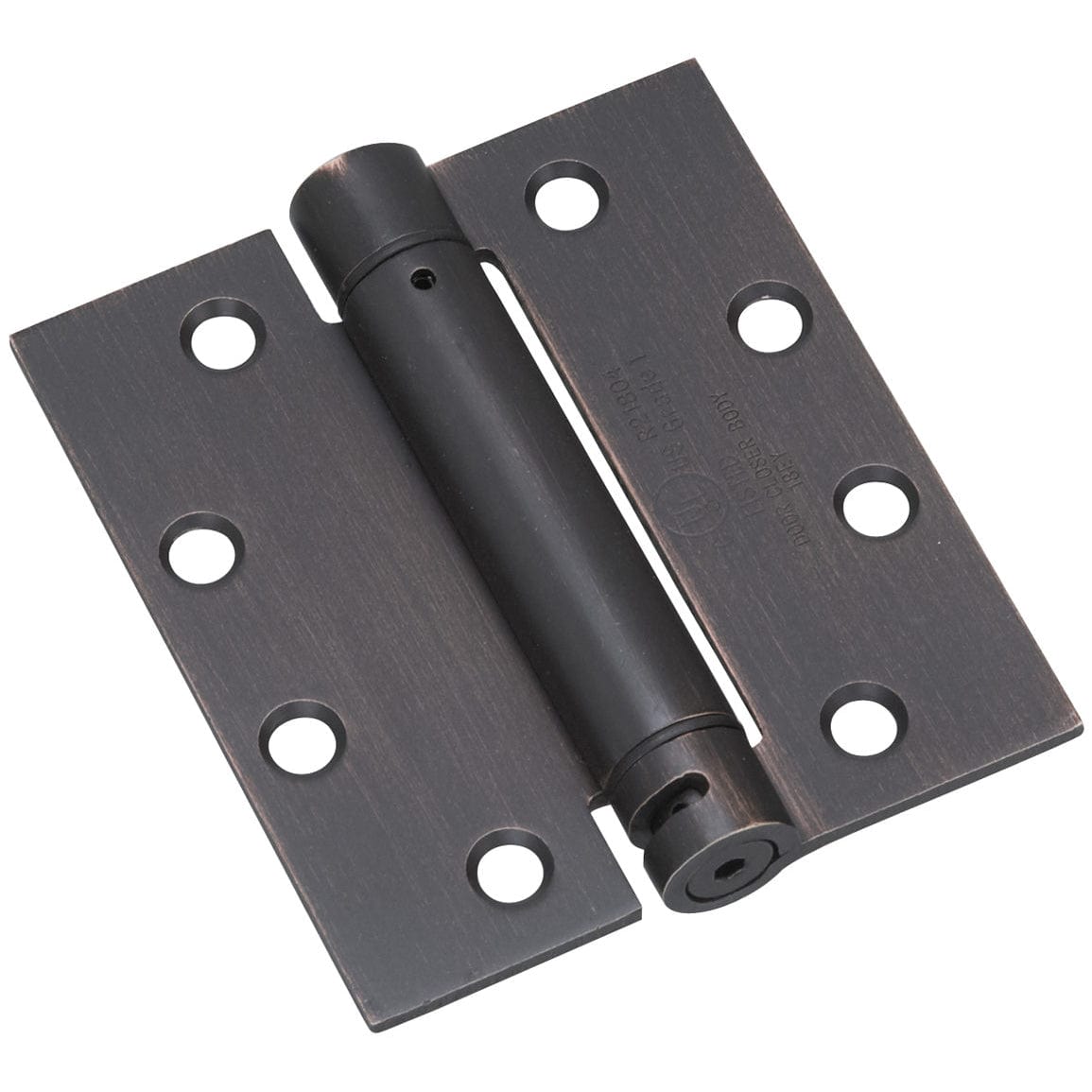 4-1/2" Full Mortise Adjustable Spring Hinge Oil-Rubbed Bronz alt 0
