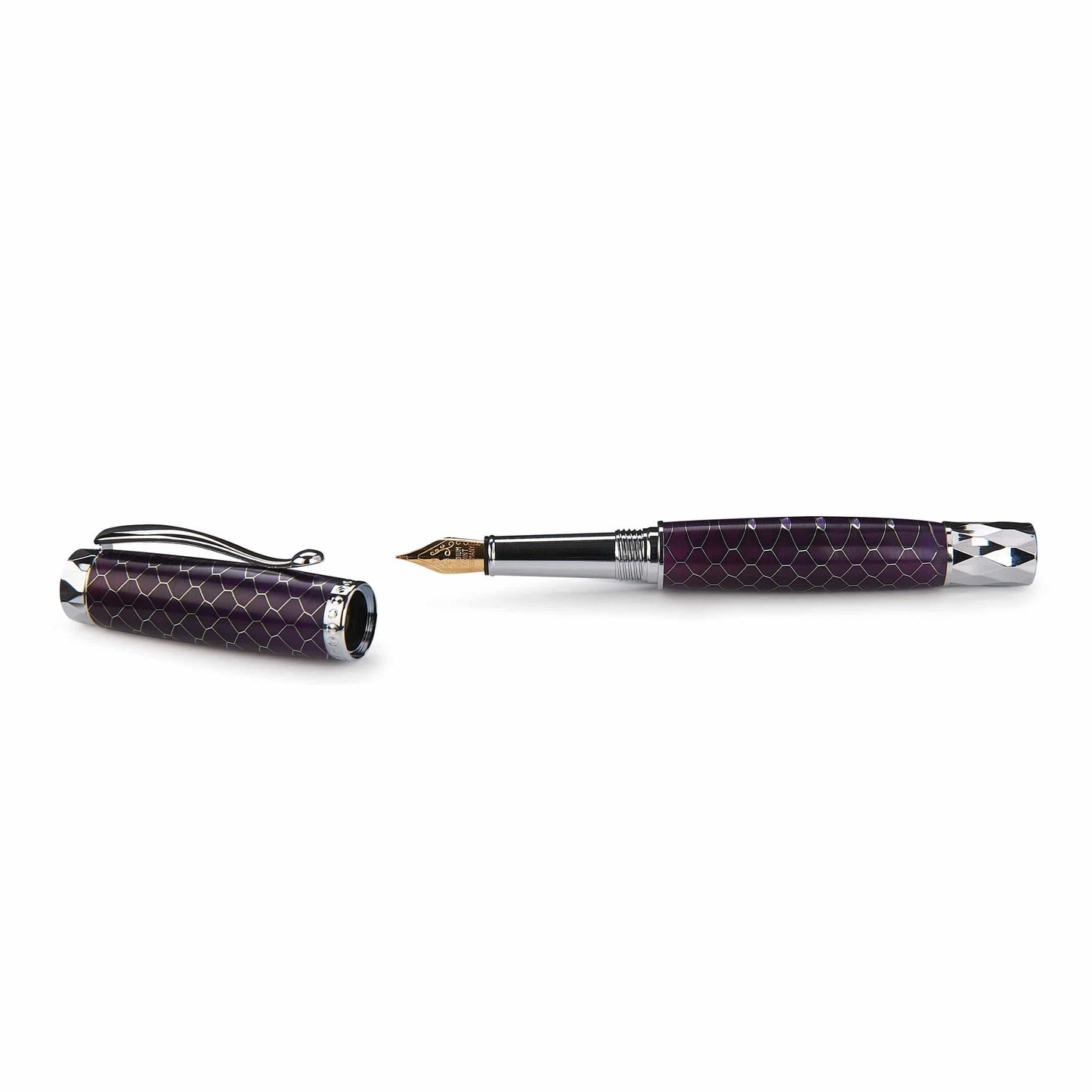 Chevron Die Cut Fountain Pen Kit Chrome alt 0