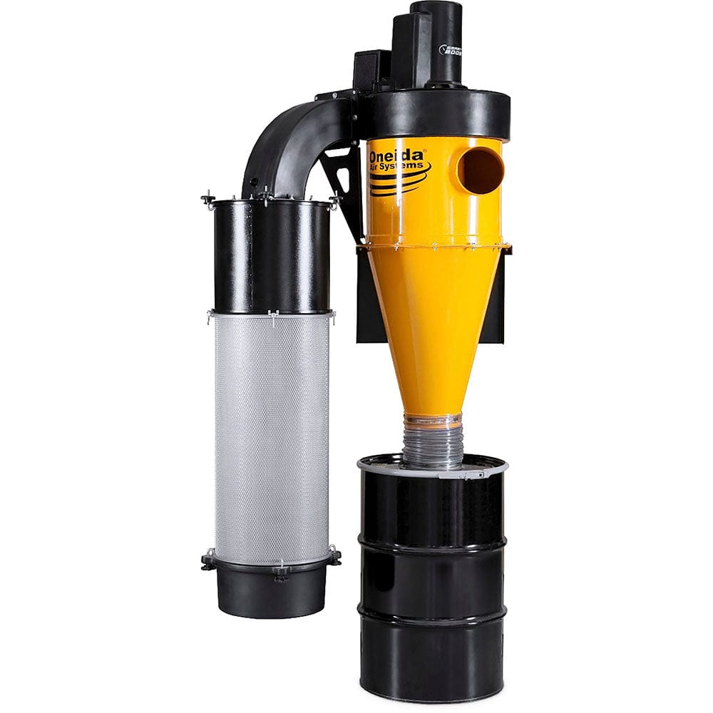 5HP Dust Gorilla Pro with SMART Boost, 55 Gallon Drum, and Wall Mount