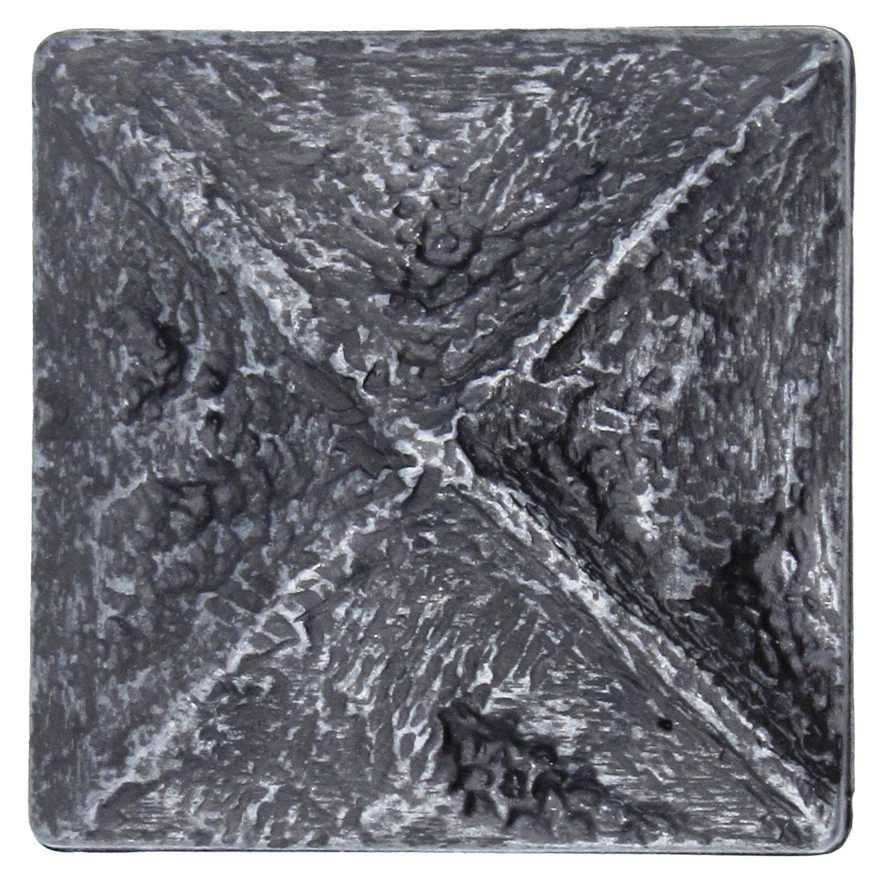 Rustic Pyramid Knob Pewter alt 0