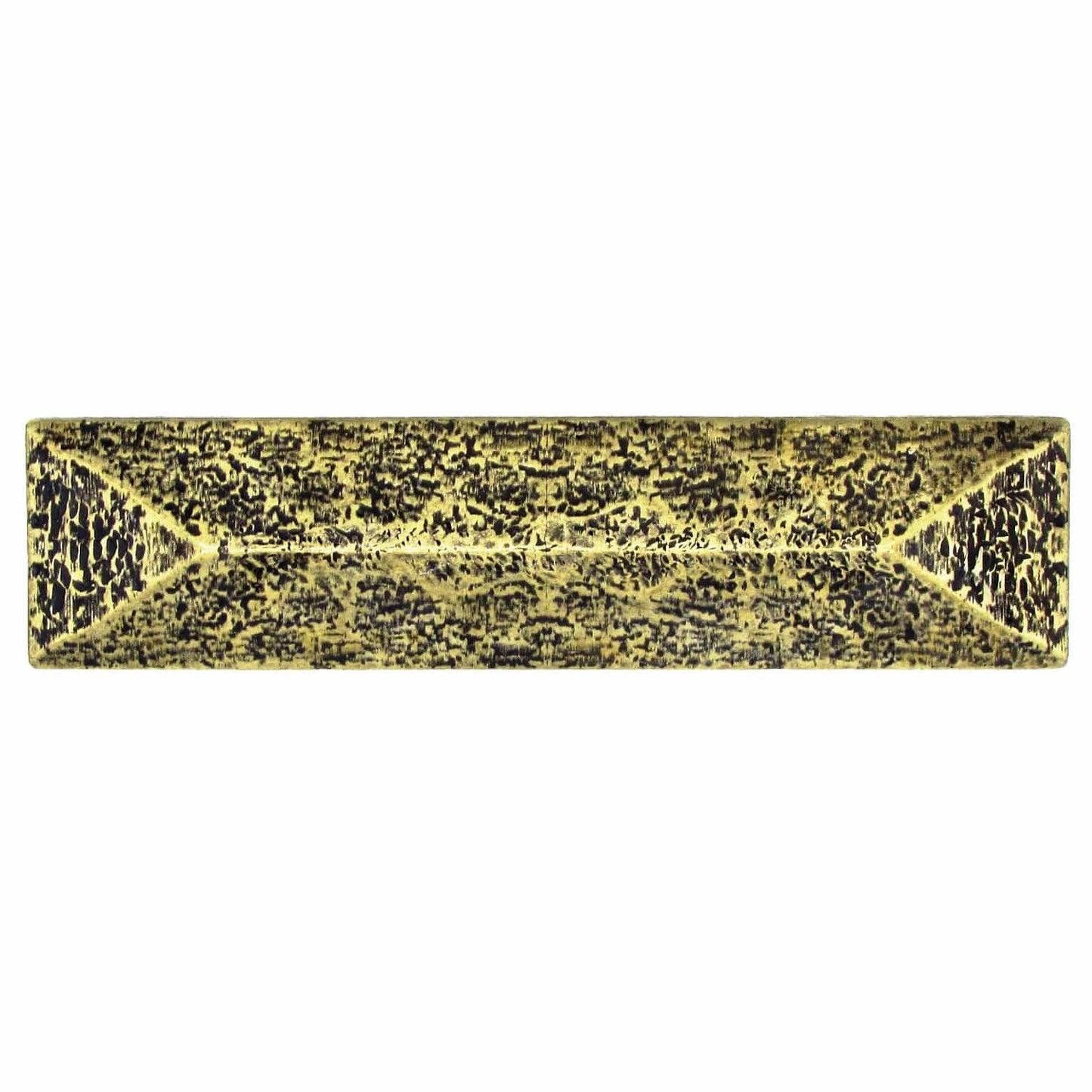 Rustic Pyramid Pull 3" Center Brass Oxide alt 0