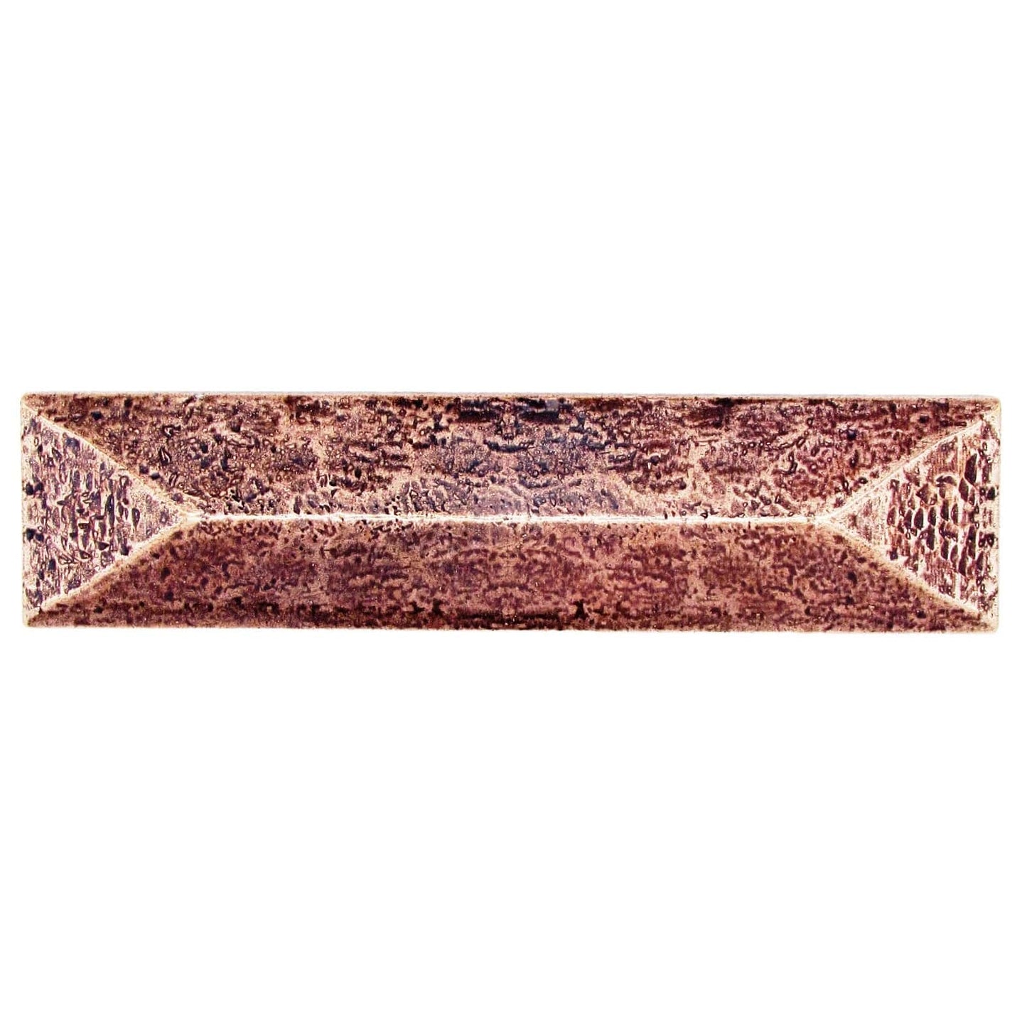 Rustic Pyramid Pull 3" Center Copper Oxide alt 0