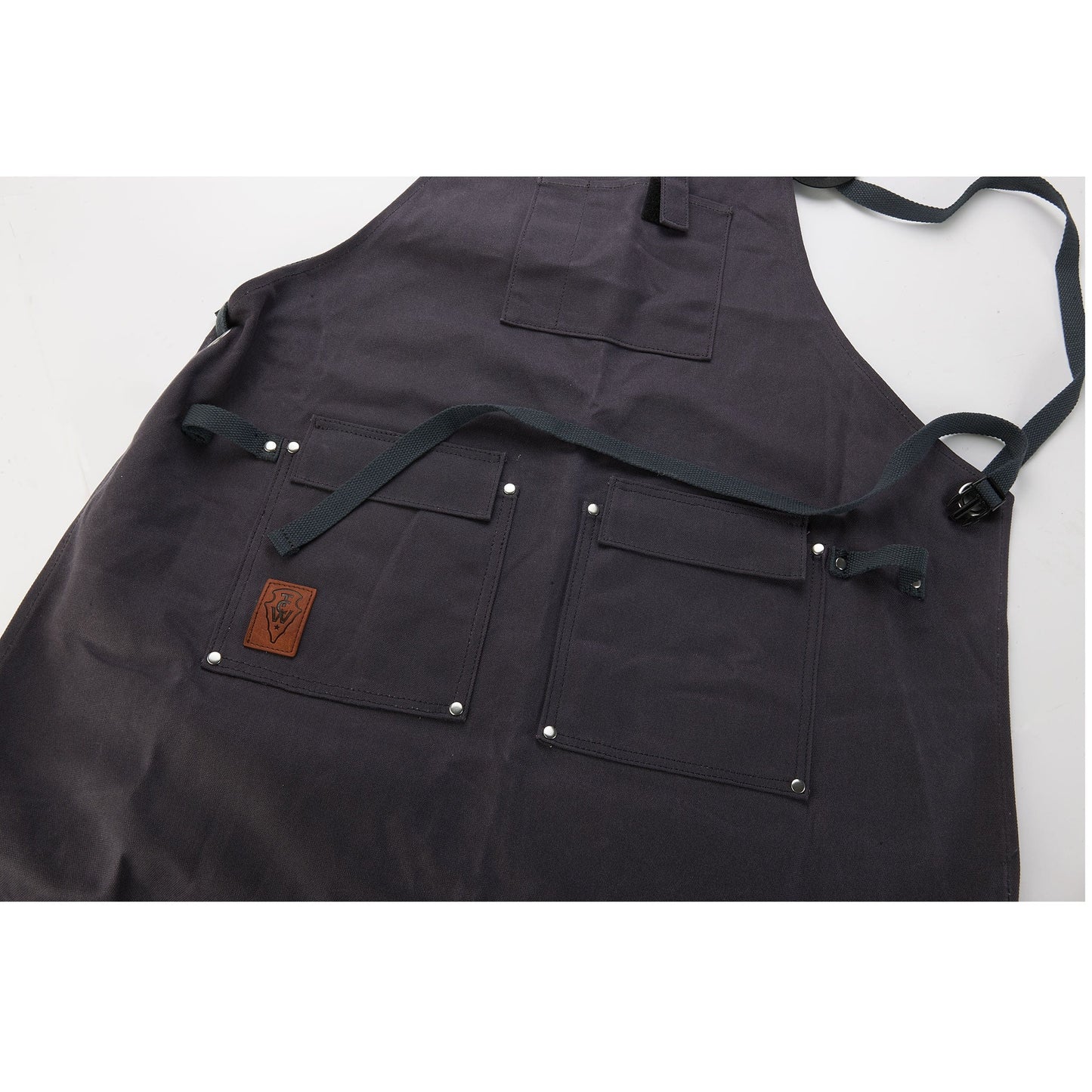 Texas Canvas Wares - 16 oz Waxed Canvas Apron - Slate alt 0