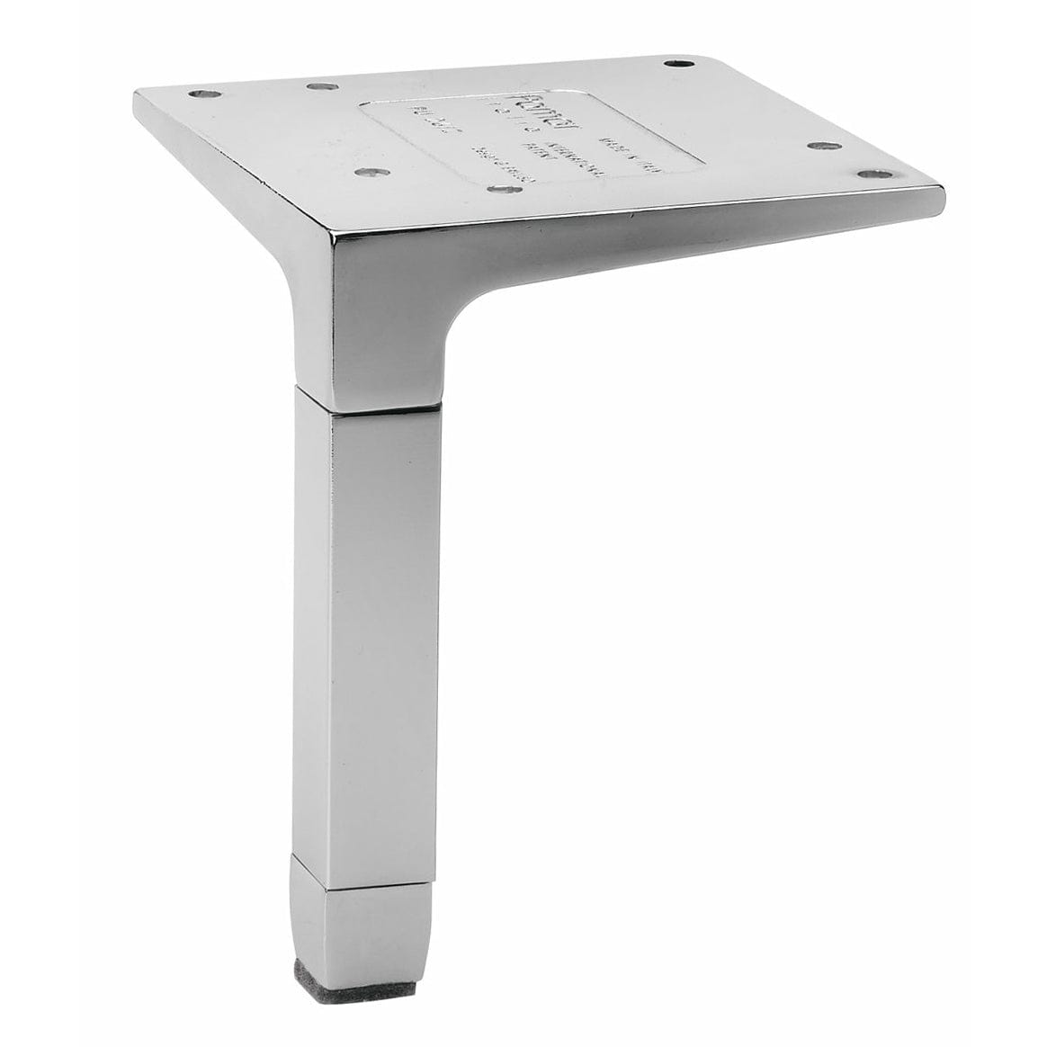 4-23/32" (120 mm) Design Furniture Leg Aluminum alt 0