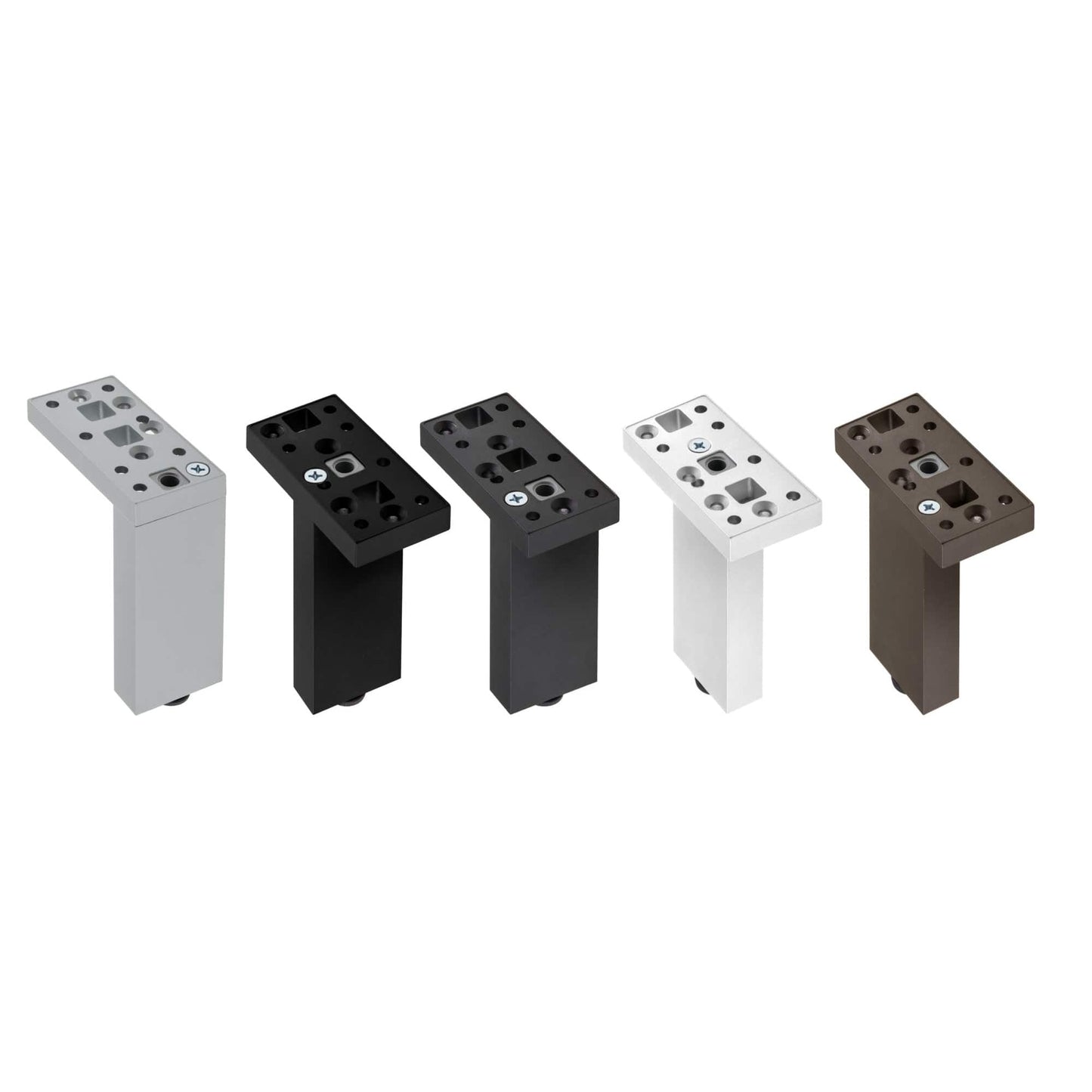 11-3/4" (300 mm) Adjustable Contemporary Versatile T or L Shaped Furniture Leg Aluminum alt 0
