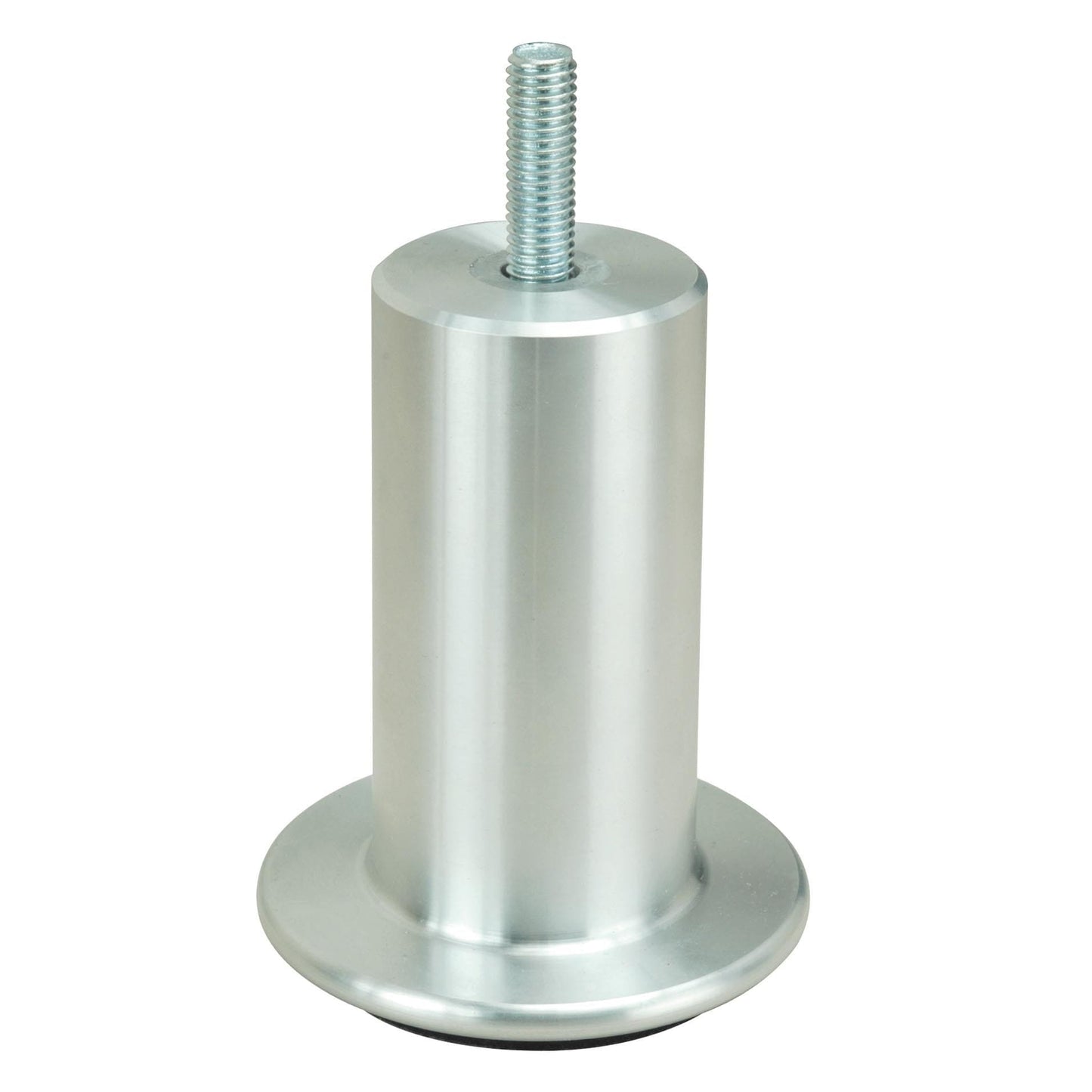 3-15/16" (100 mm) Contemporary Round Furniture Leg Aluminum alt 0