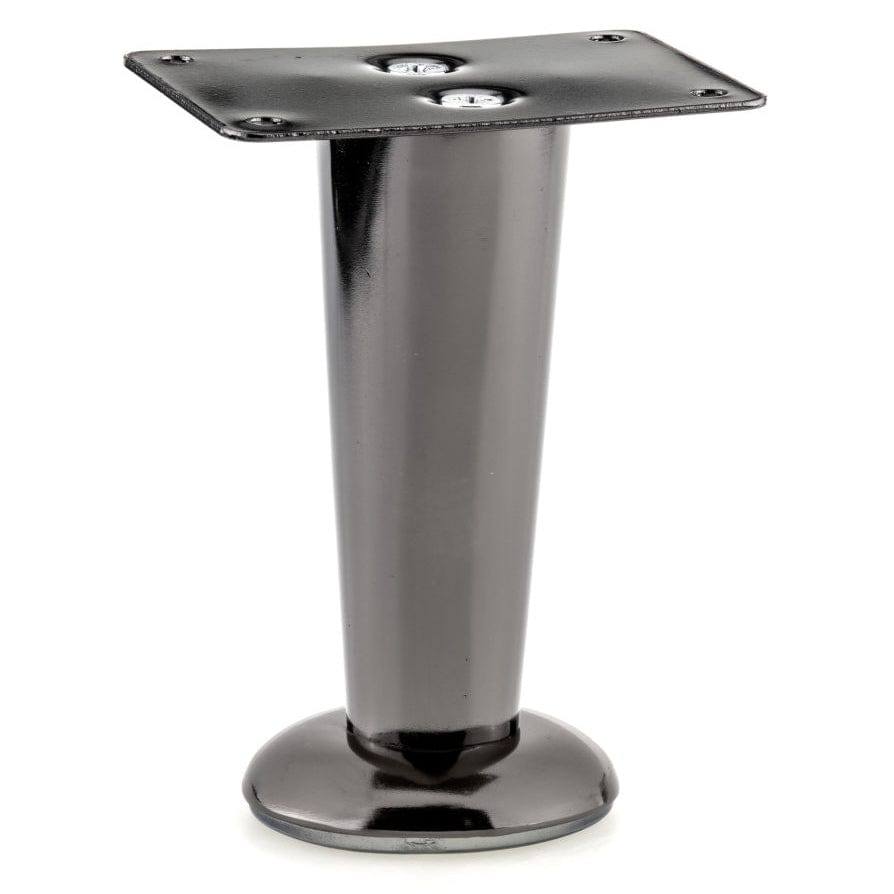 4-9/16" (116 mm) Contemporary Furniture Leg Black Nickel alt 0