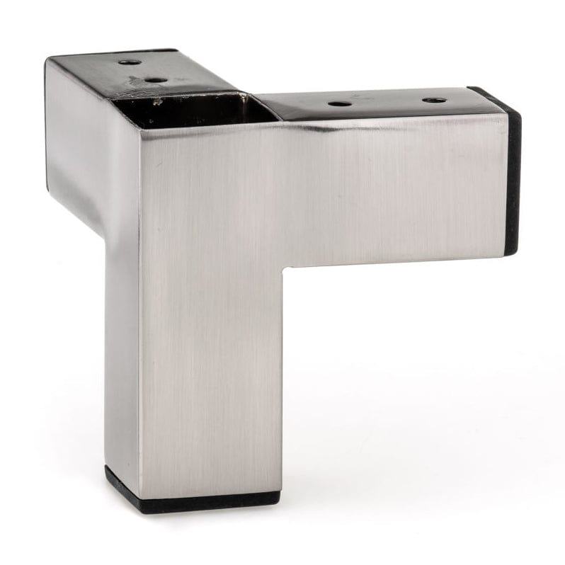 3-15/16" (100 mm) Contemporary Furniture Leg Brushed Nickel alt 0