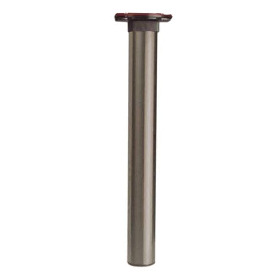 27-3/4" (705 mm) Isola Adjustable Table Leg with High Adjustment Matte Chrome alt 0
