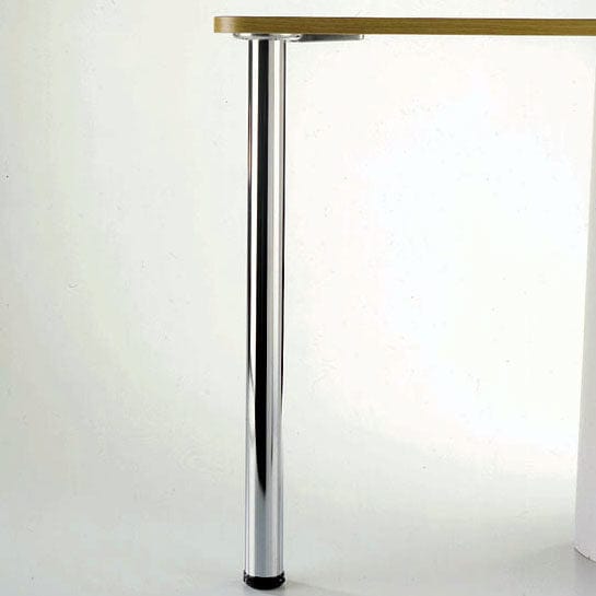 27-1/2" (700 mm) Adjustable Table Leg Chrome Pack of 4 alt 0