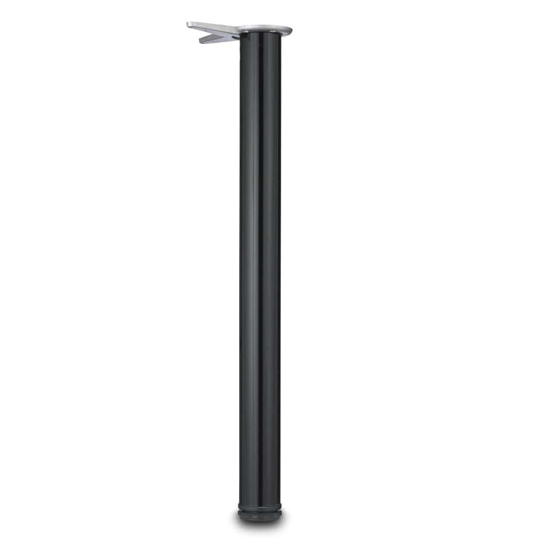 28" (710 mm) Adjustable Table Leg Black, 4 Pack alt 0