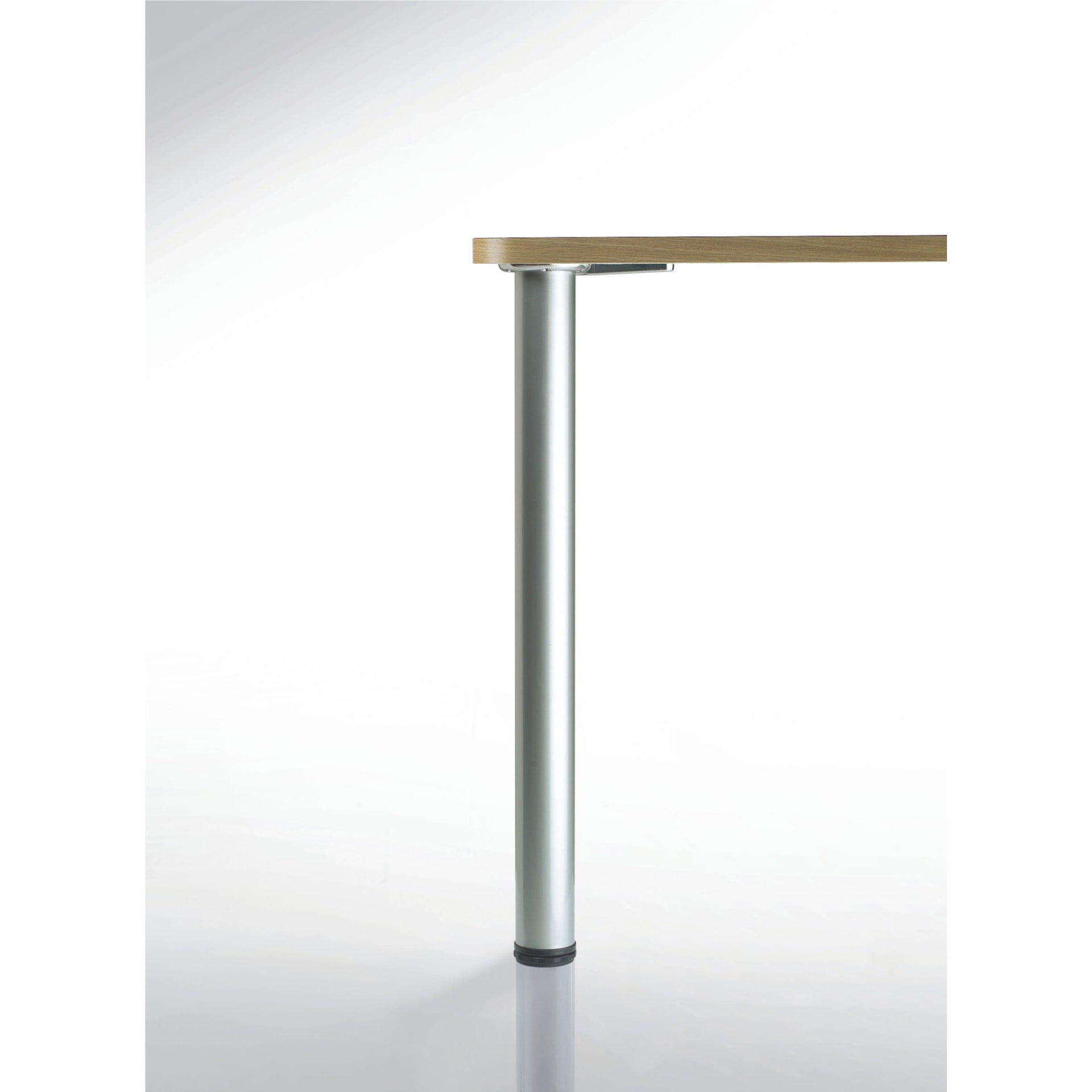 34-1/4" (870 mm) Adjustable Table Leg Brushed Chrome Pack of 4 alt 0