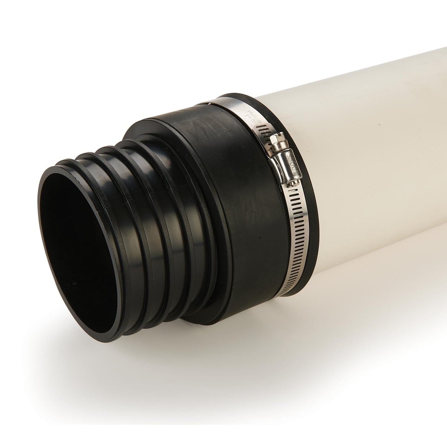 DustConnection - Adapts 4" SCH 40 PVC Pipe to 4" Dust Collection Hose alt 0