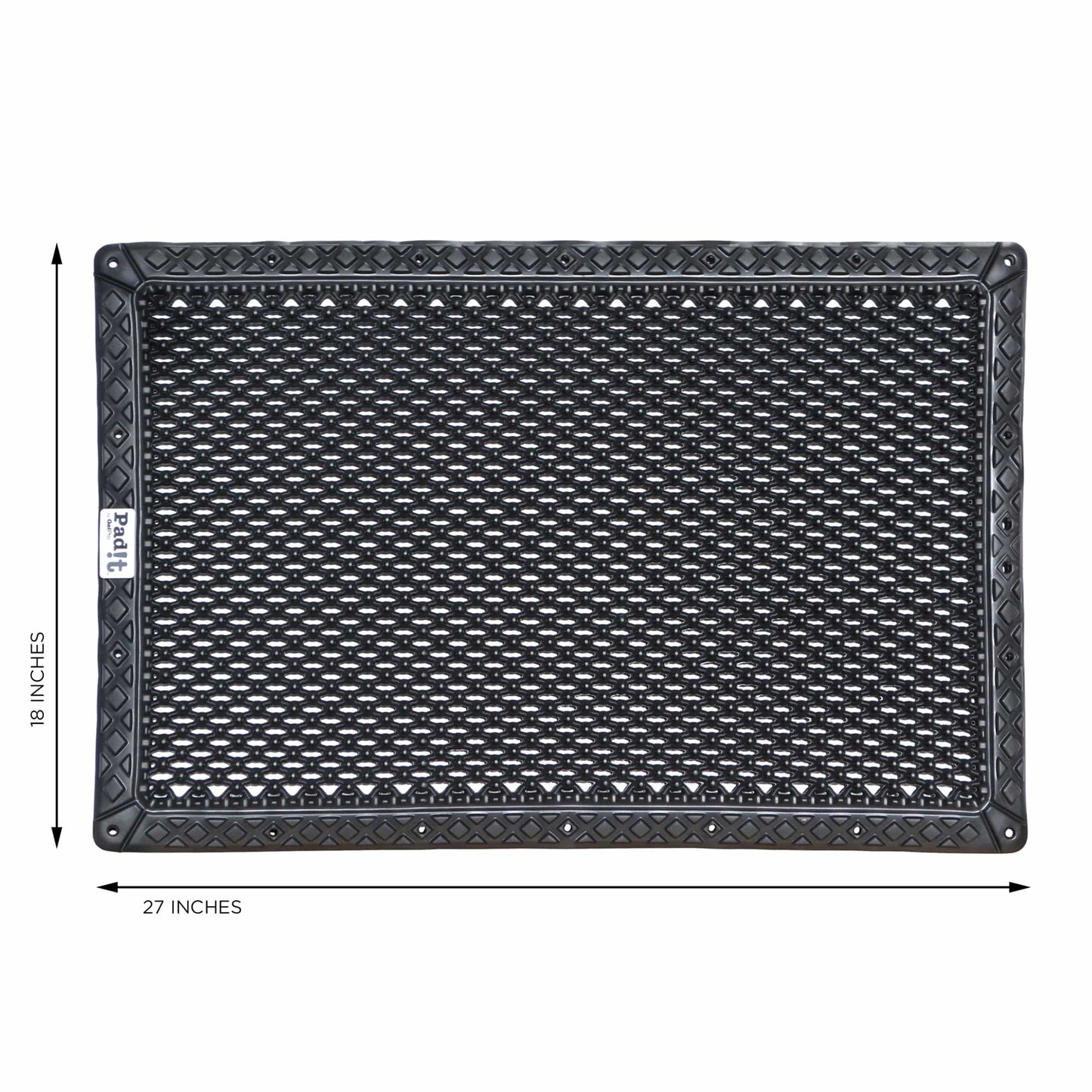 Pad-It Floor Mat 18" x 27-1/2" Black alt 0