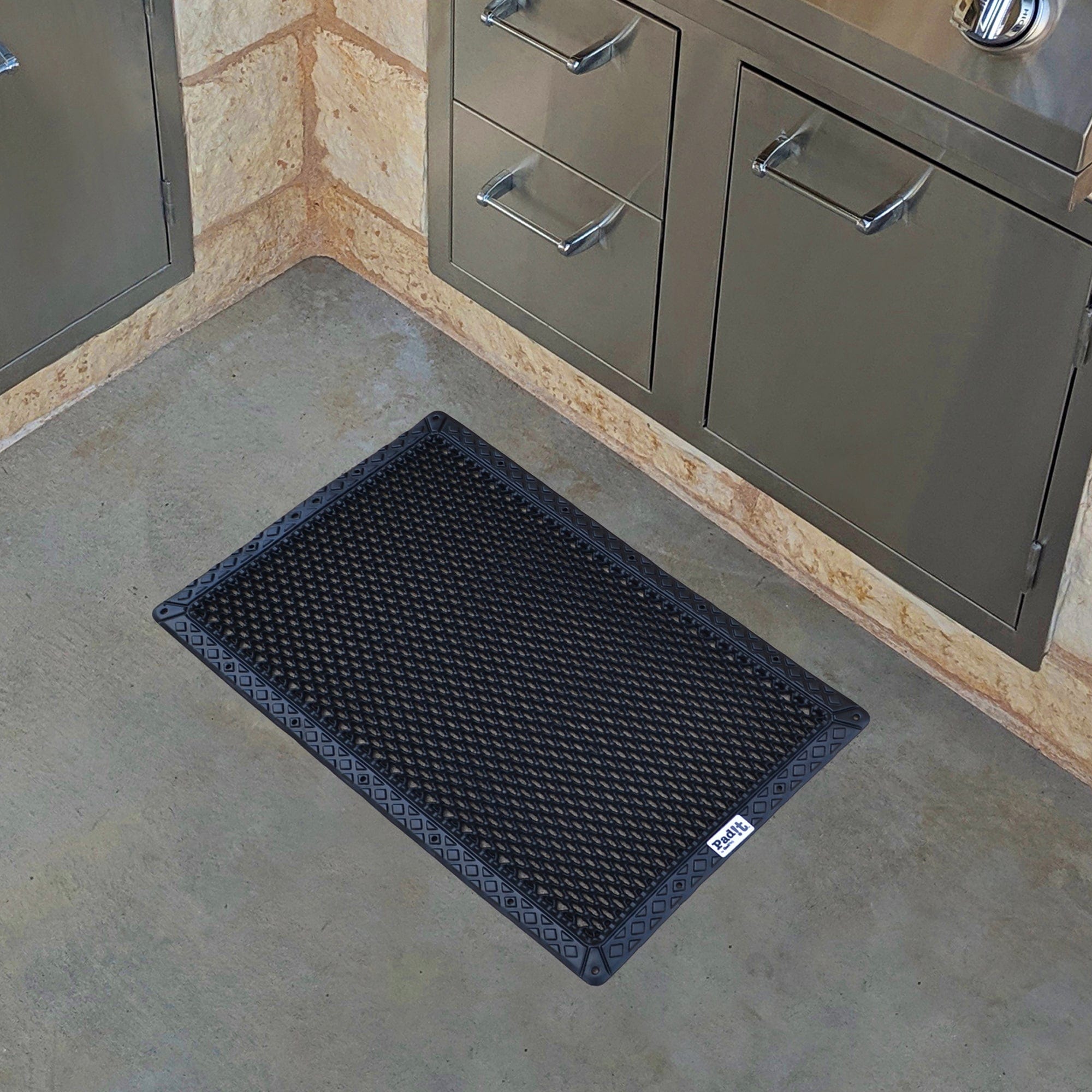 Pad-It Floor Mat 18" x 27-1/2" Gray alt 0