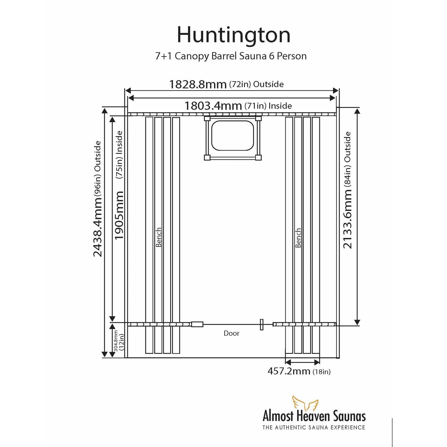 Huntington Barrel Sauna alt 2