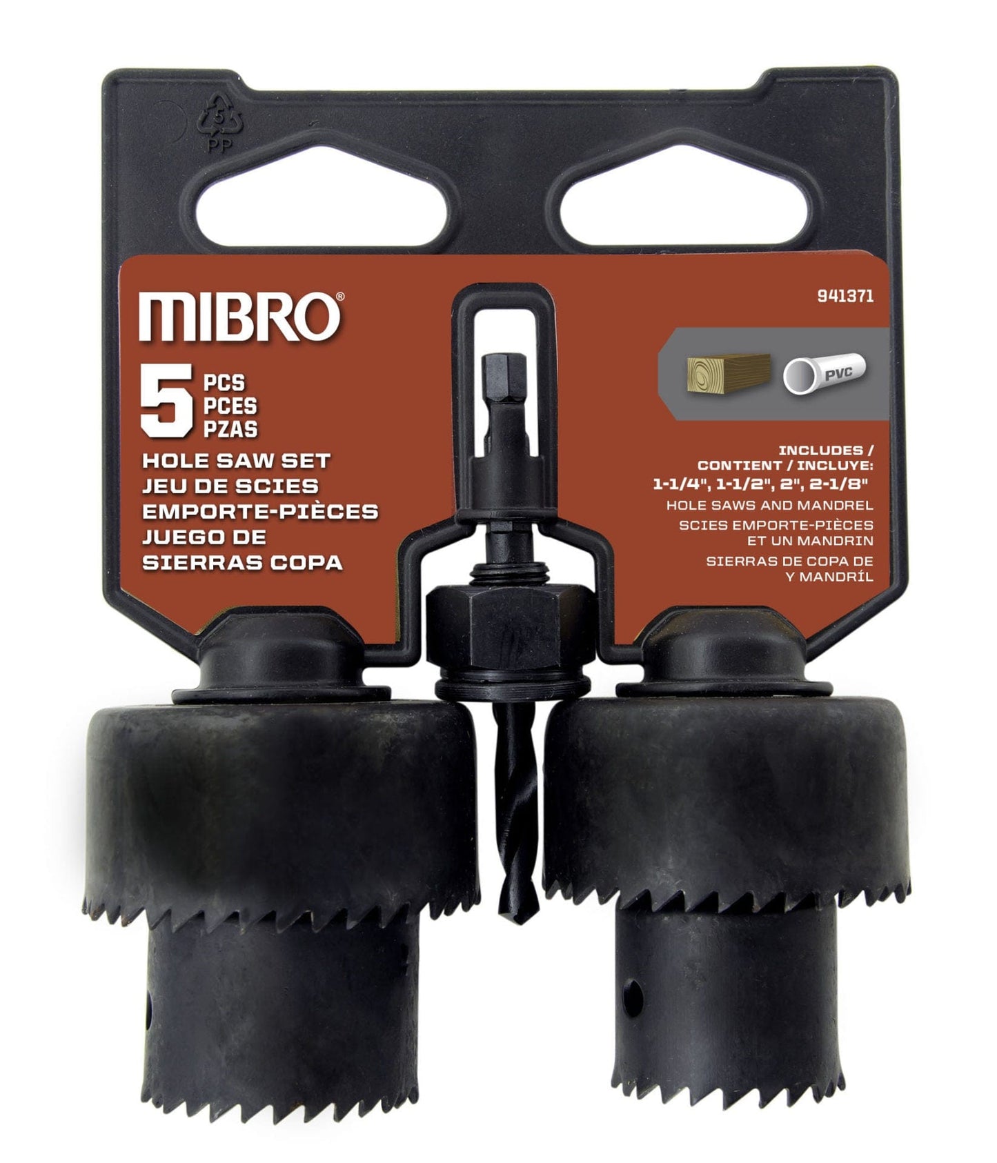 Carbon Steel Hole Saw Set alt 1