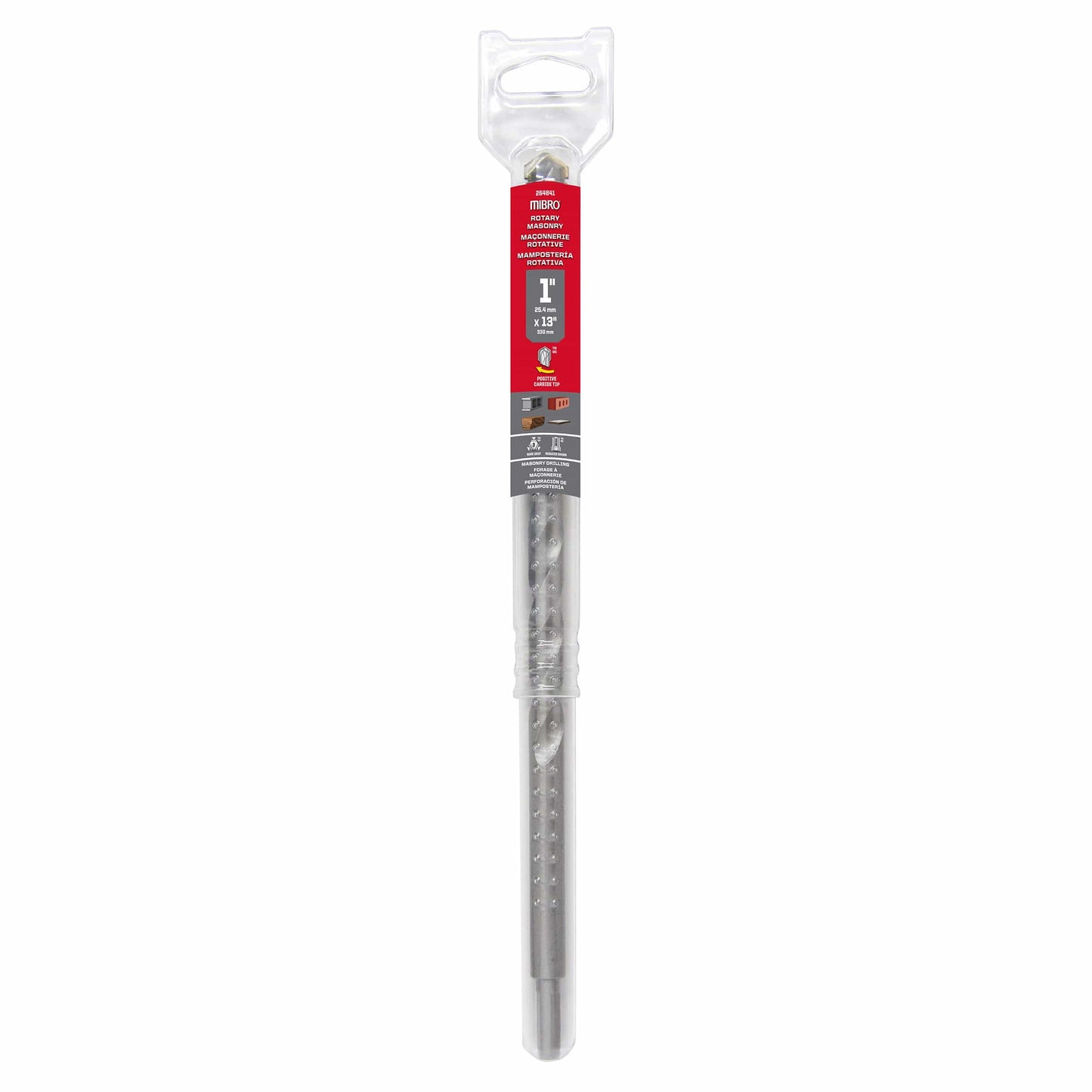 13" Rotary Masonry Drill Bit with Reduced Shank alt 0