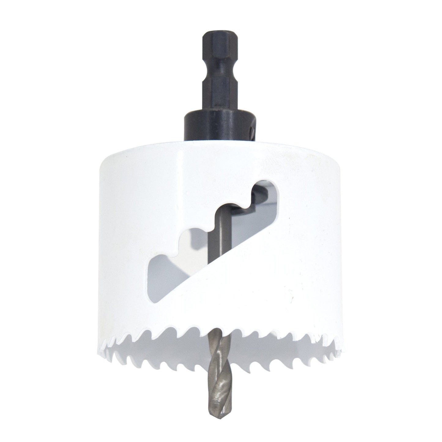 2-1/16"  Bi-Metal Hole Saw with Mandrel and Pilot Drill alt 0