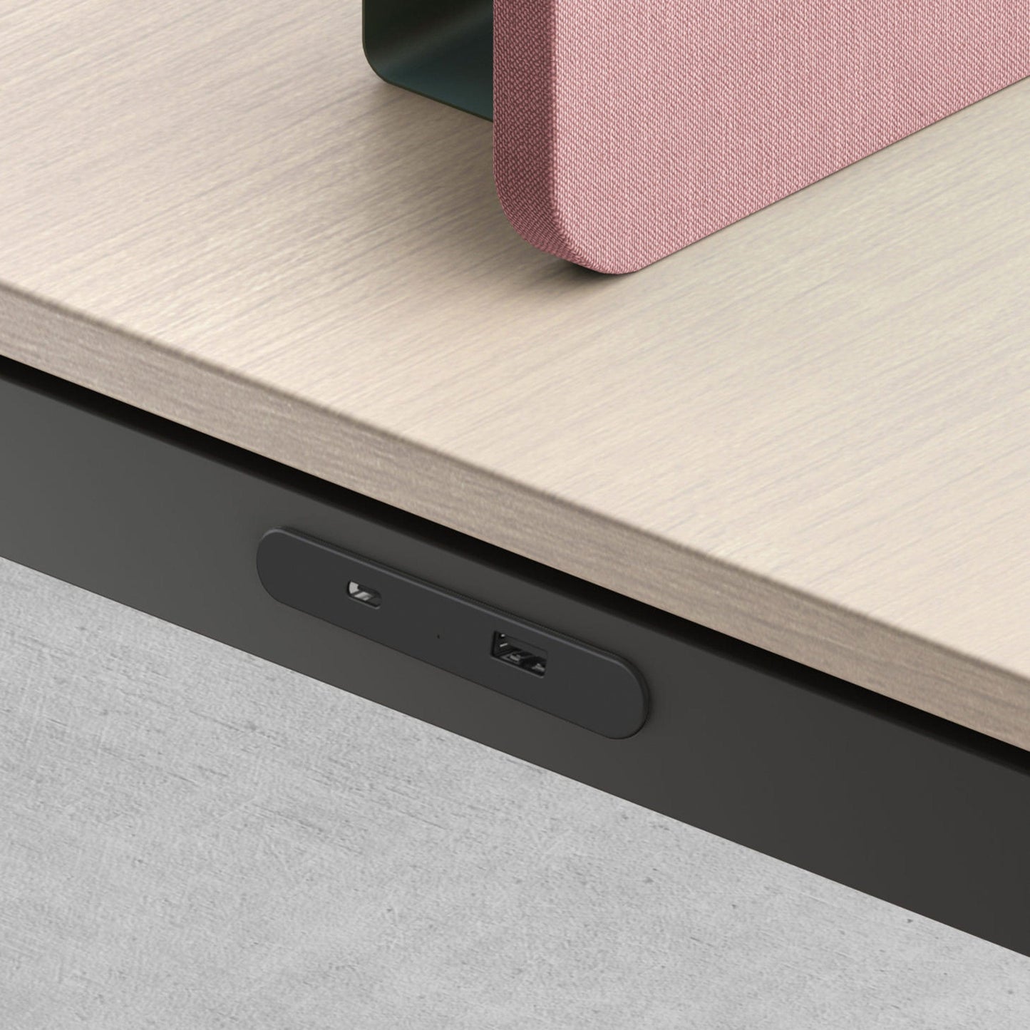 5V Rectangular Recessed or Surface Mount USB Charger Black alt 0