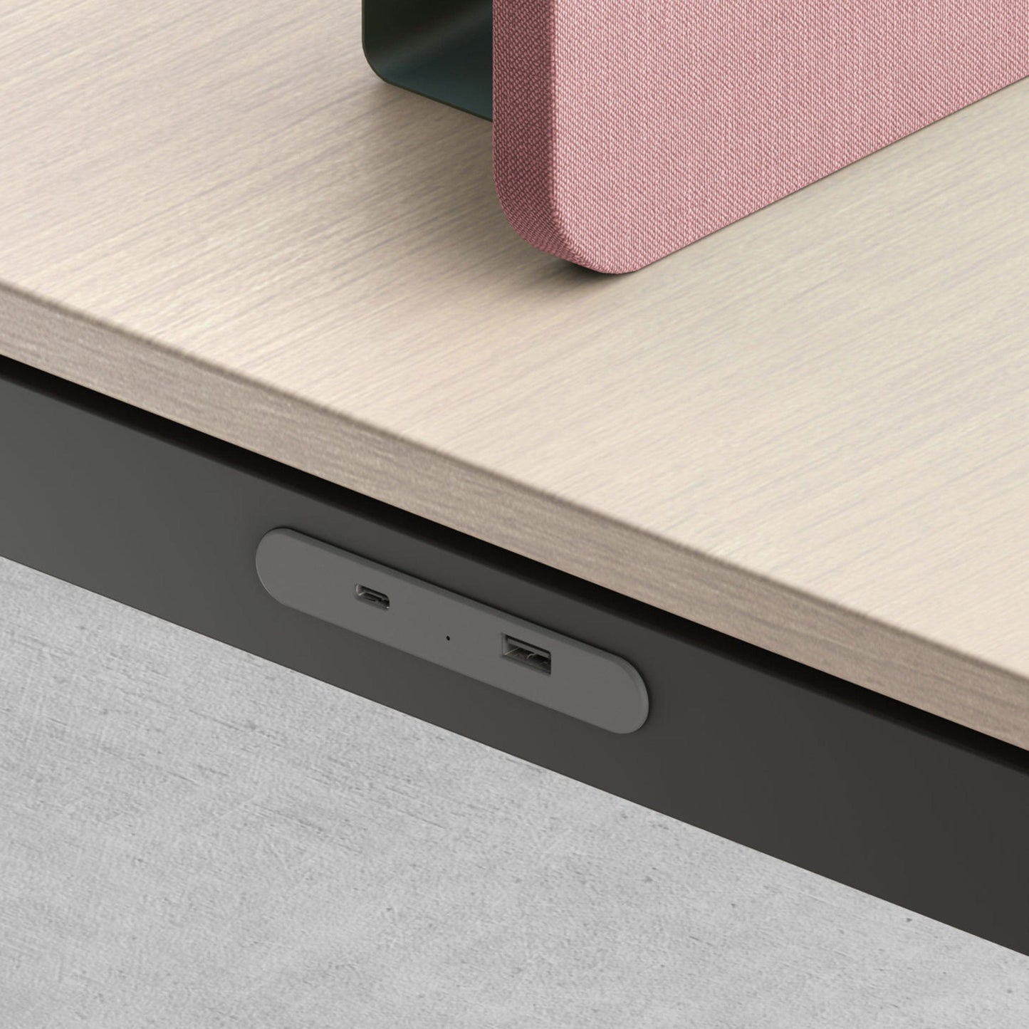 5V Rectangular Recessed or Surface Mount USB Charger Gray alt 0