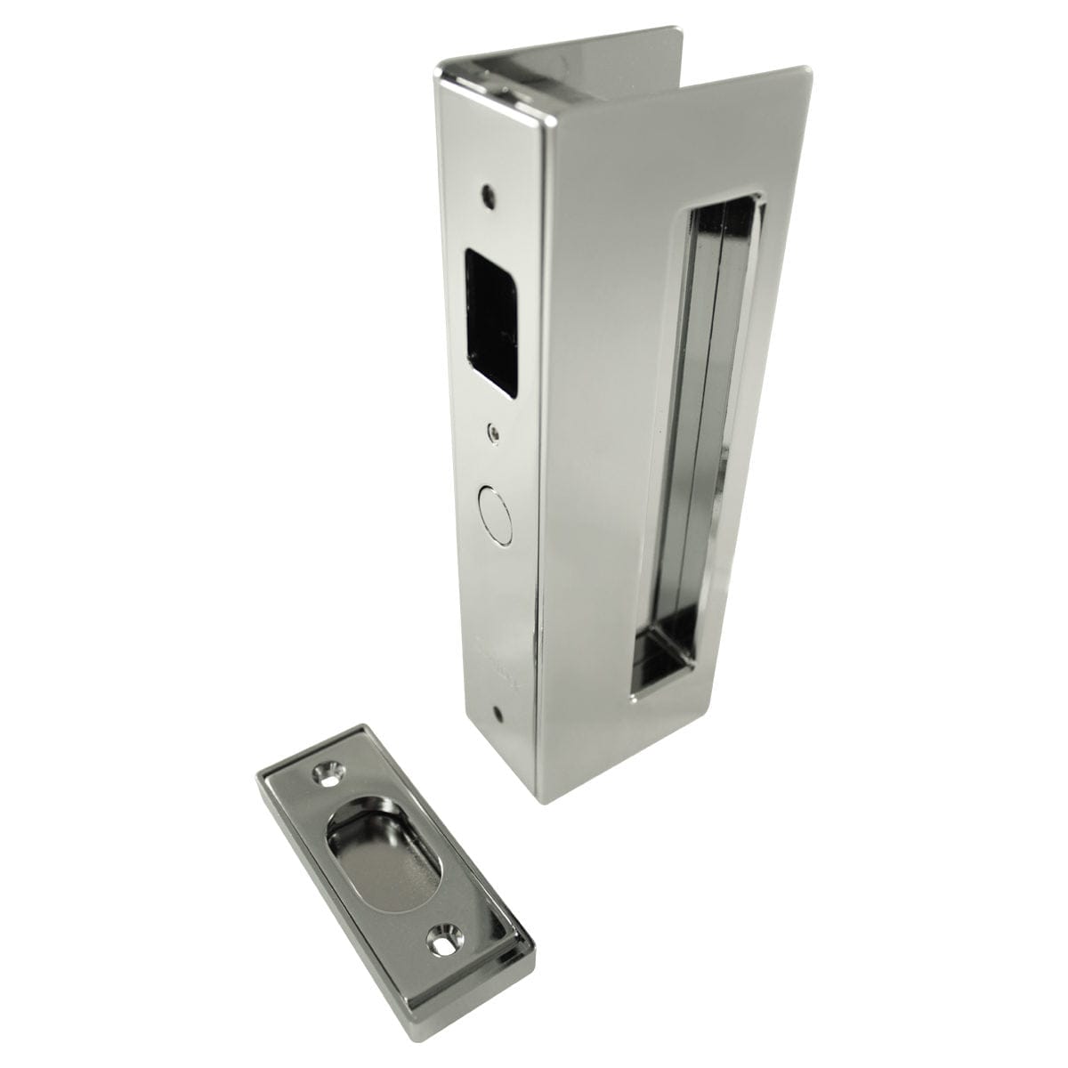 Cavity Sliders CL400 Magnetic Pocket Door Handle for 1-3/8" Door Bright Chrome alt 0