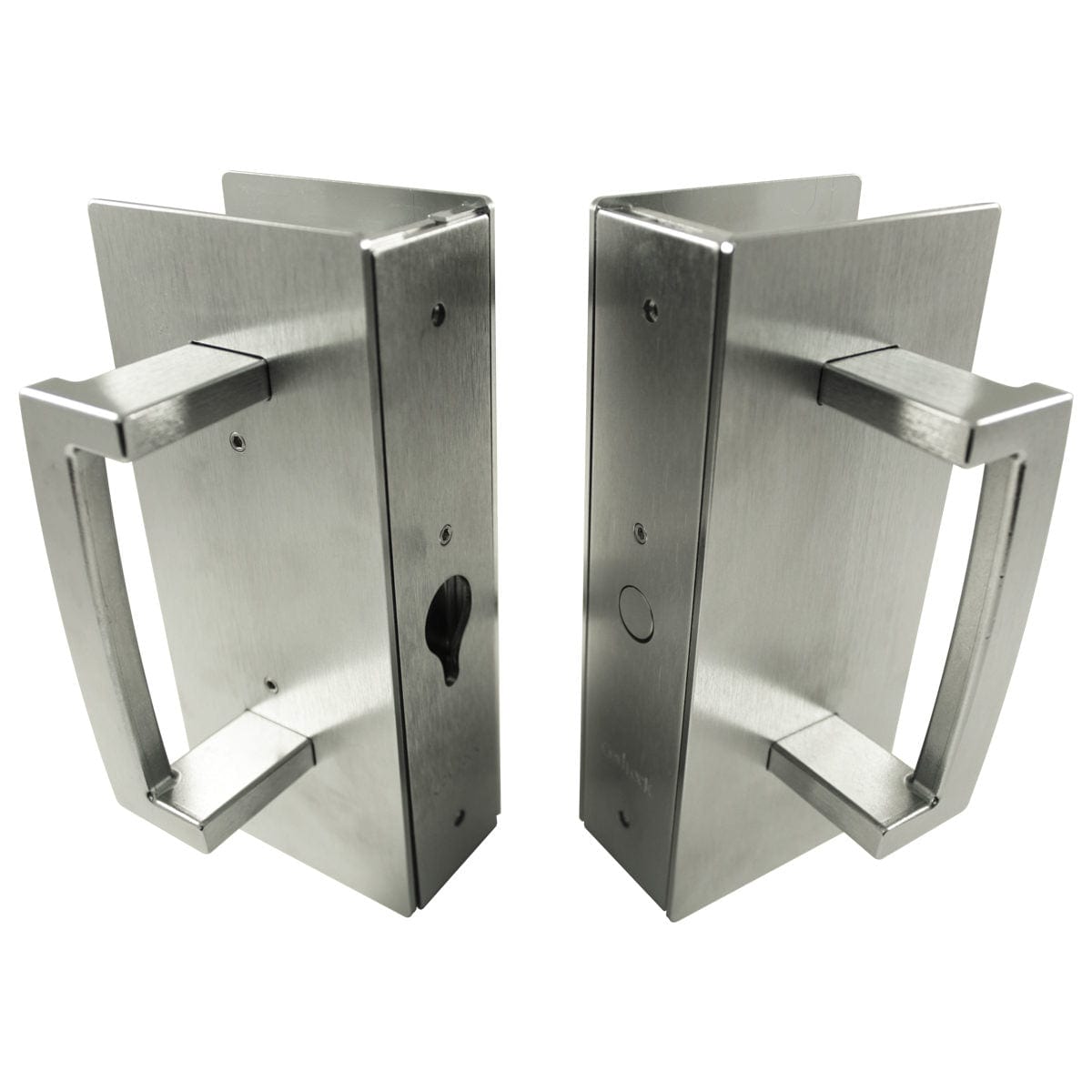 Cavity Sliders CL400 ADA Magnetic Bi-Parting Pocket Door Handle for 1-3/4" Door Satin Chrome Magnetic Latching alt 0