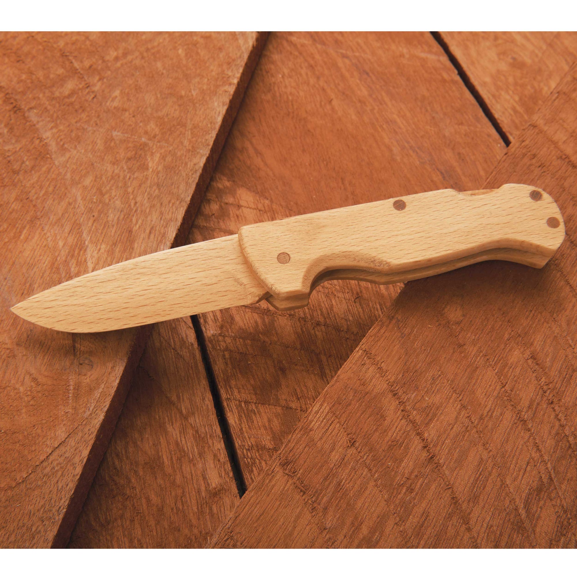 Arlo Wooden Lock Back Folding Pocket Knife - 6-7/8" - Unfinished Kit alt 0