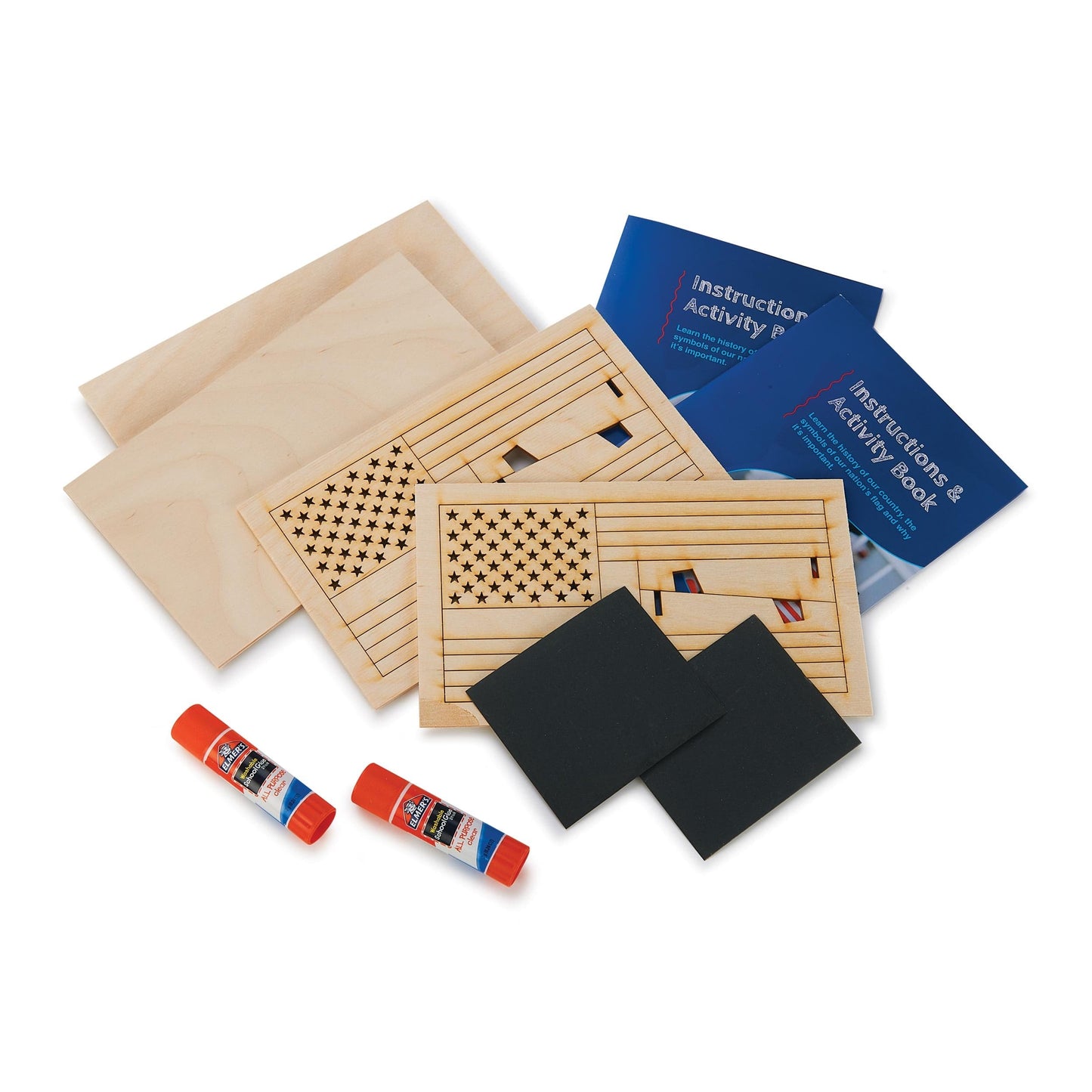Build Your Own Wooden Flag Kit - 2 Pack alt 0