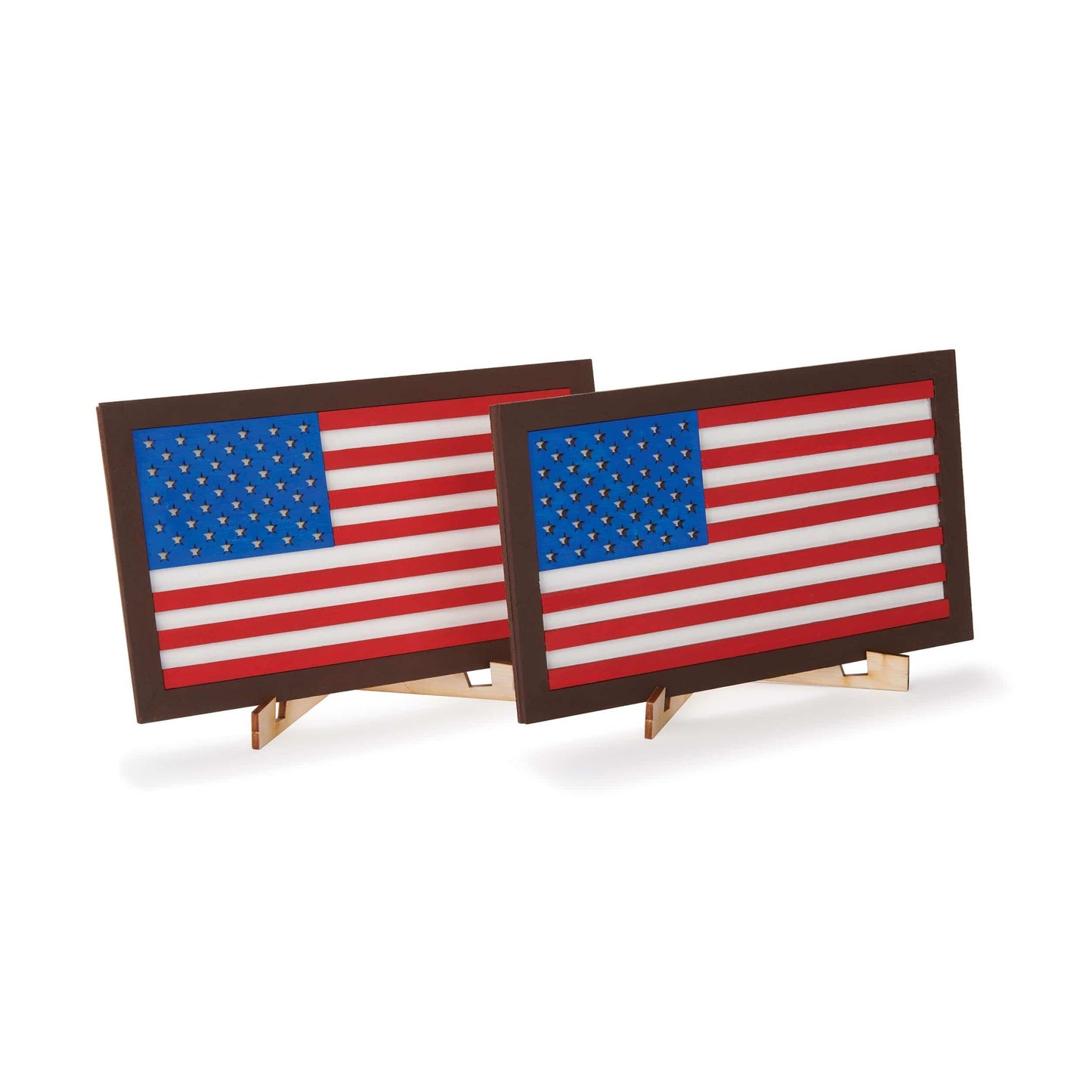 Build Your Own Wooden Flag Kit - 2 Pack alt 0
