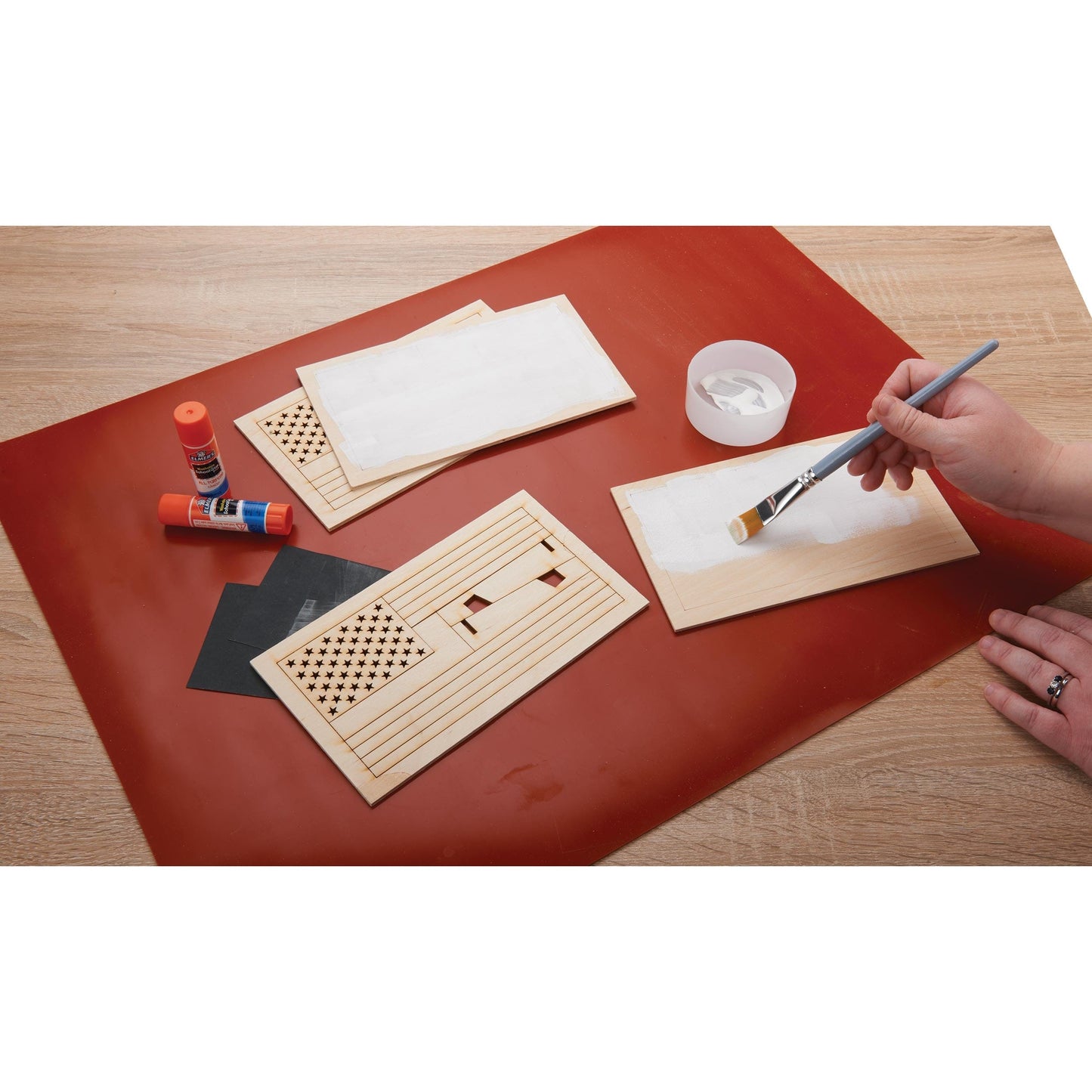 Build Your Own Wooden Flag Kit - 2 Pack alt 0