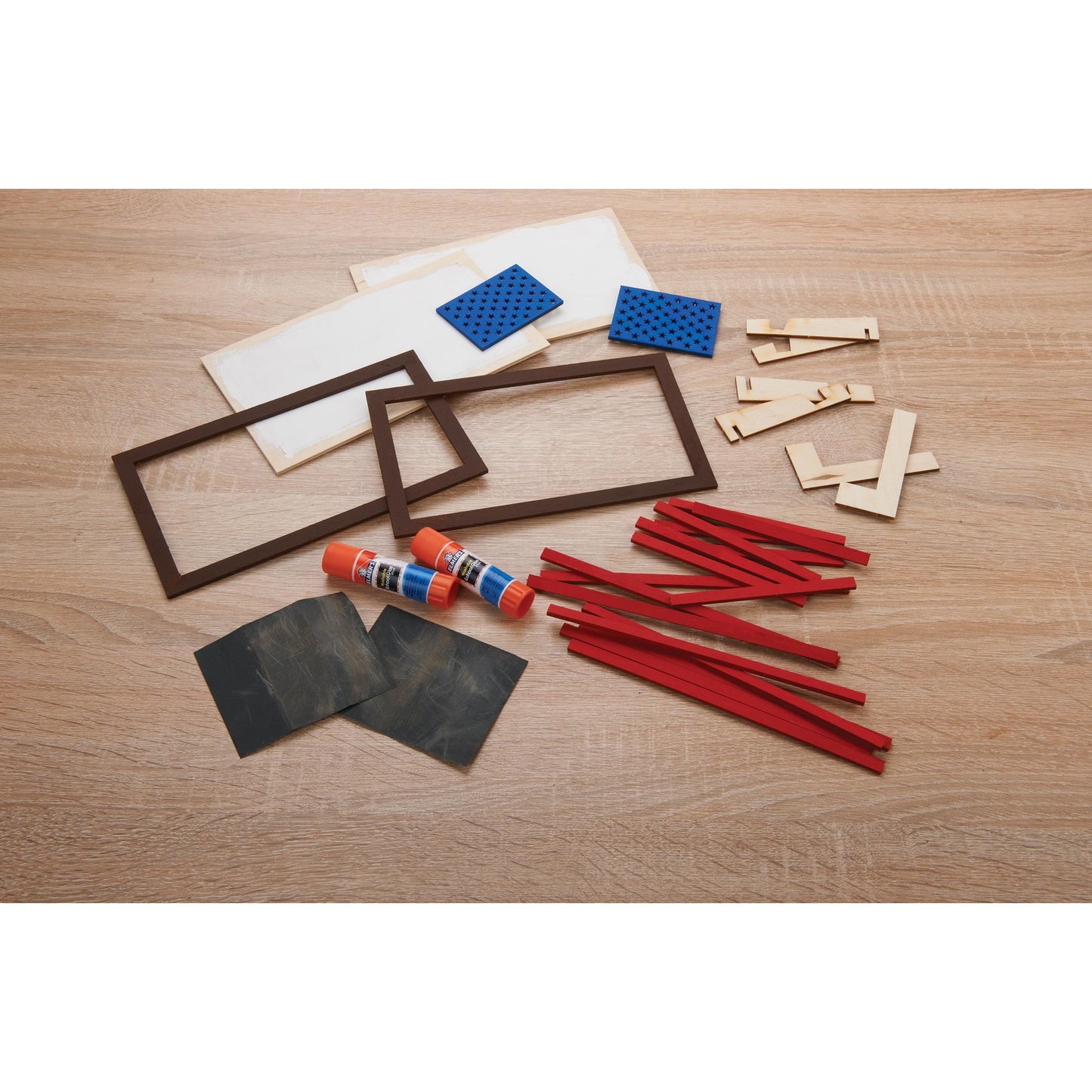 Build Your Own Wooden Flag Kit - 2 Pack alt 0