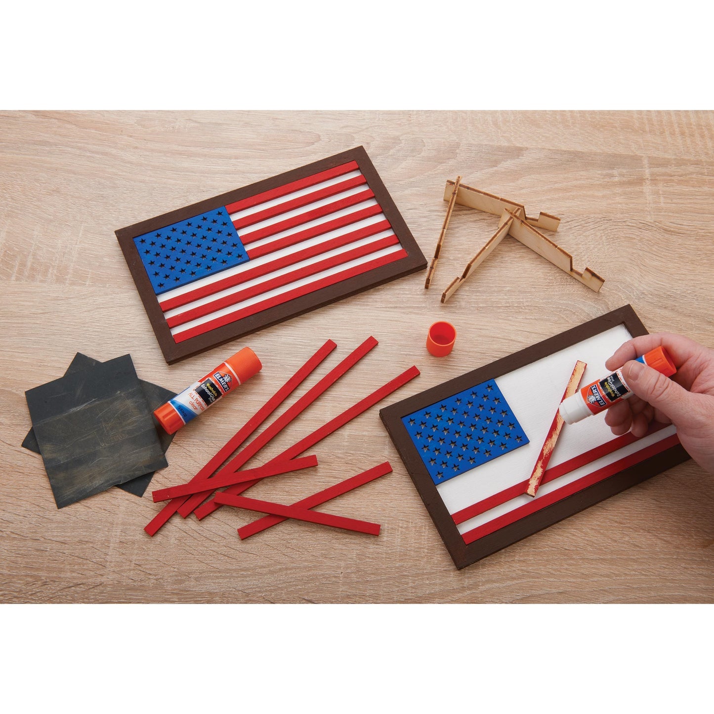 Build Your Own Wooden Flag Kit - 2 Pack alt 0