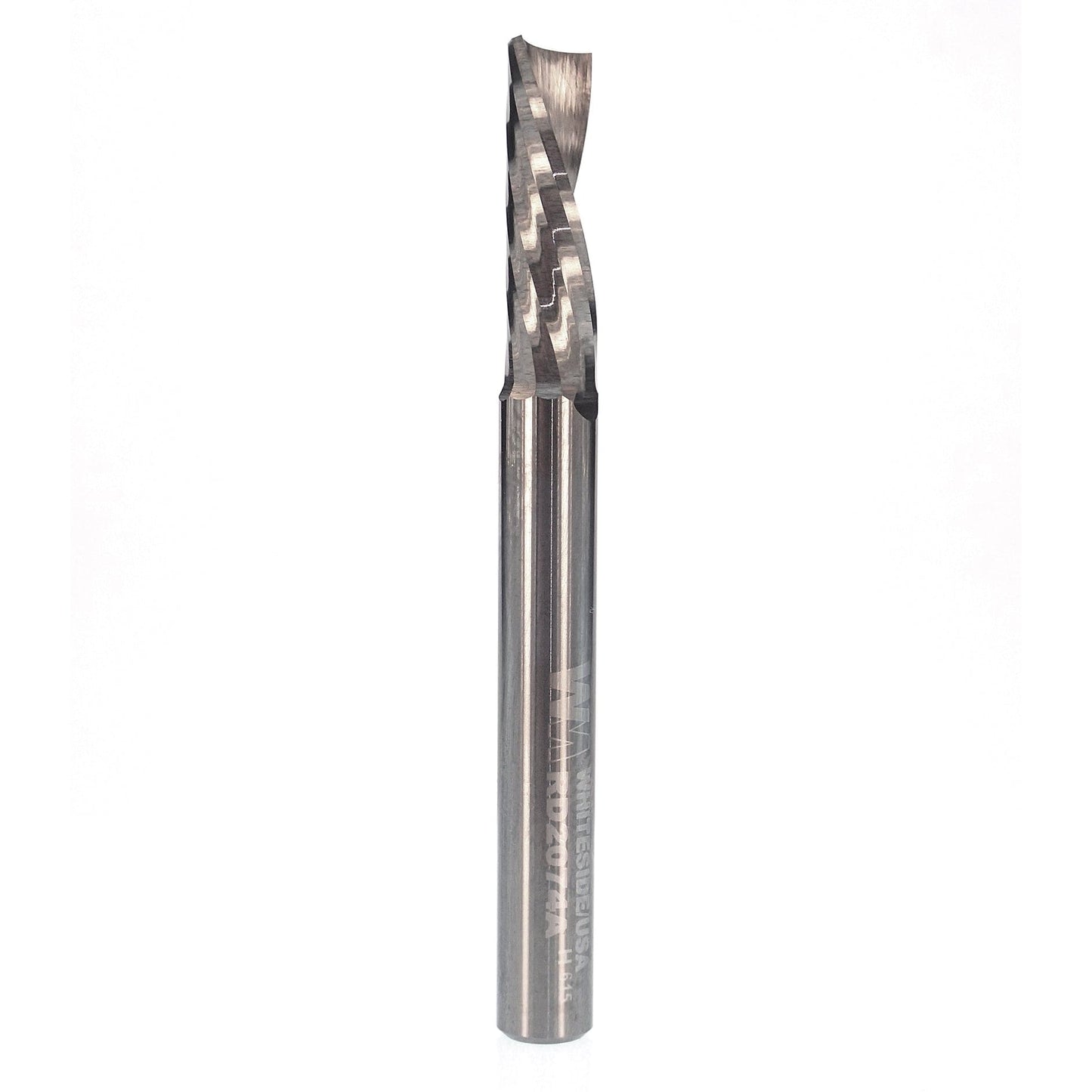 Single O-Flute Spiral Down 1/4" SH 1/4" D 3/4" CL 2-1/2" OL alt 0